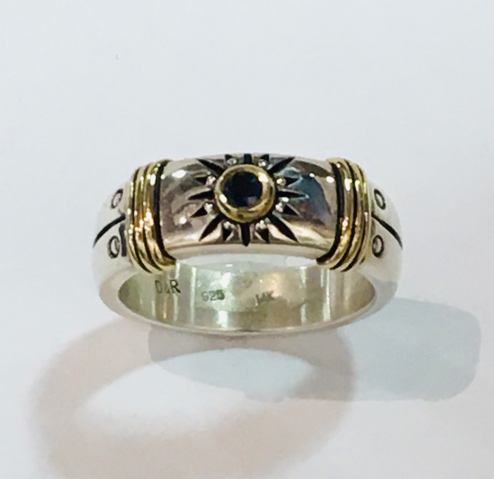 Sapphire Sun Ring by DAVID & RONNIE