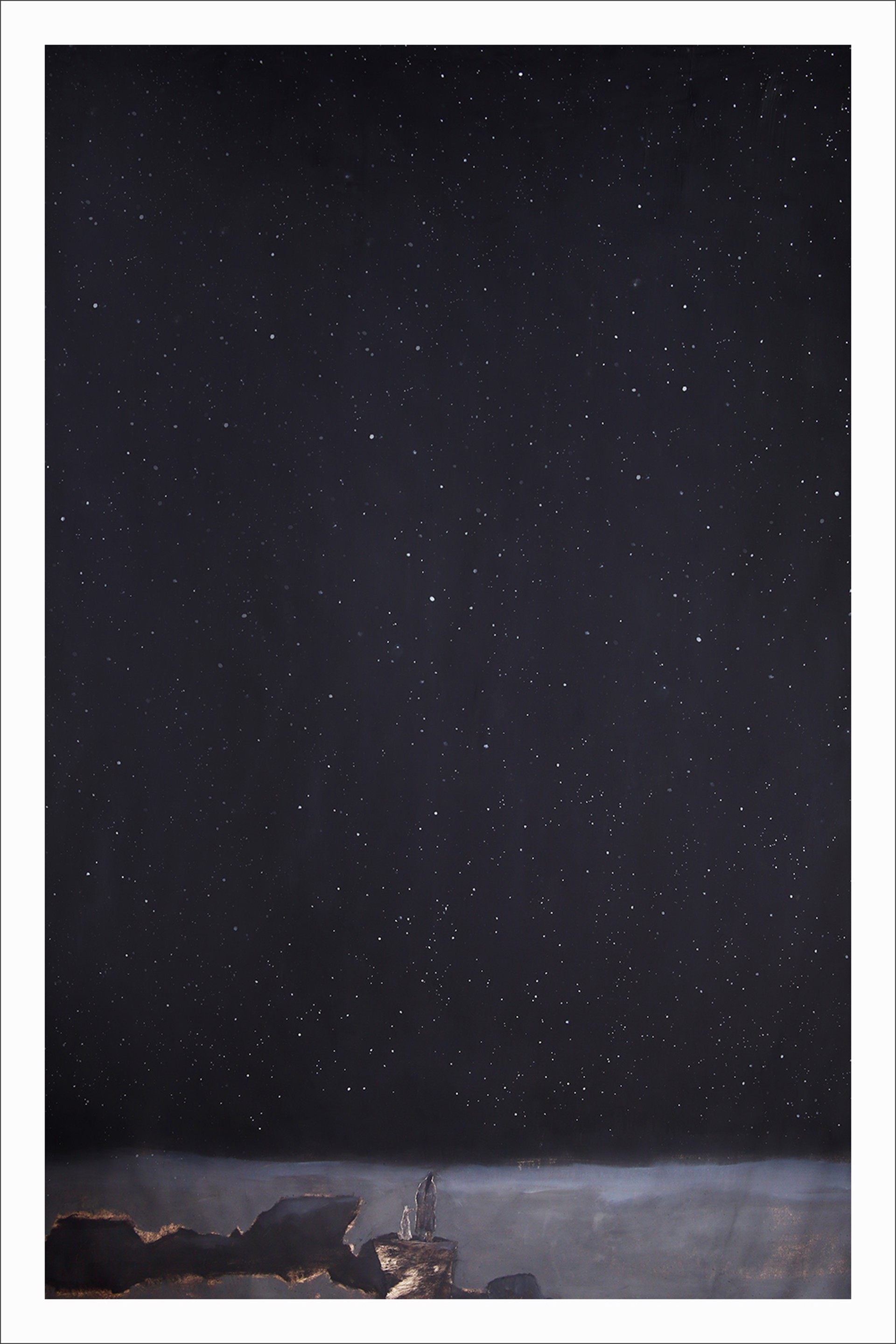 Night Sky - Sea and Rocks/ High Tide 4/20 by Gigi Mills - limited edition prints