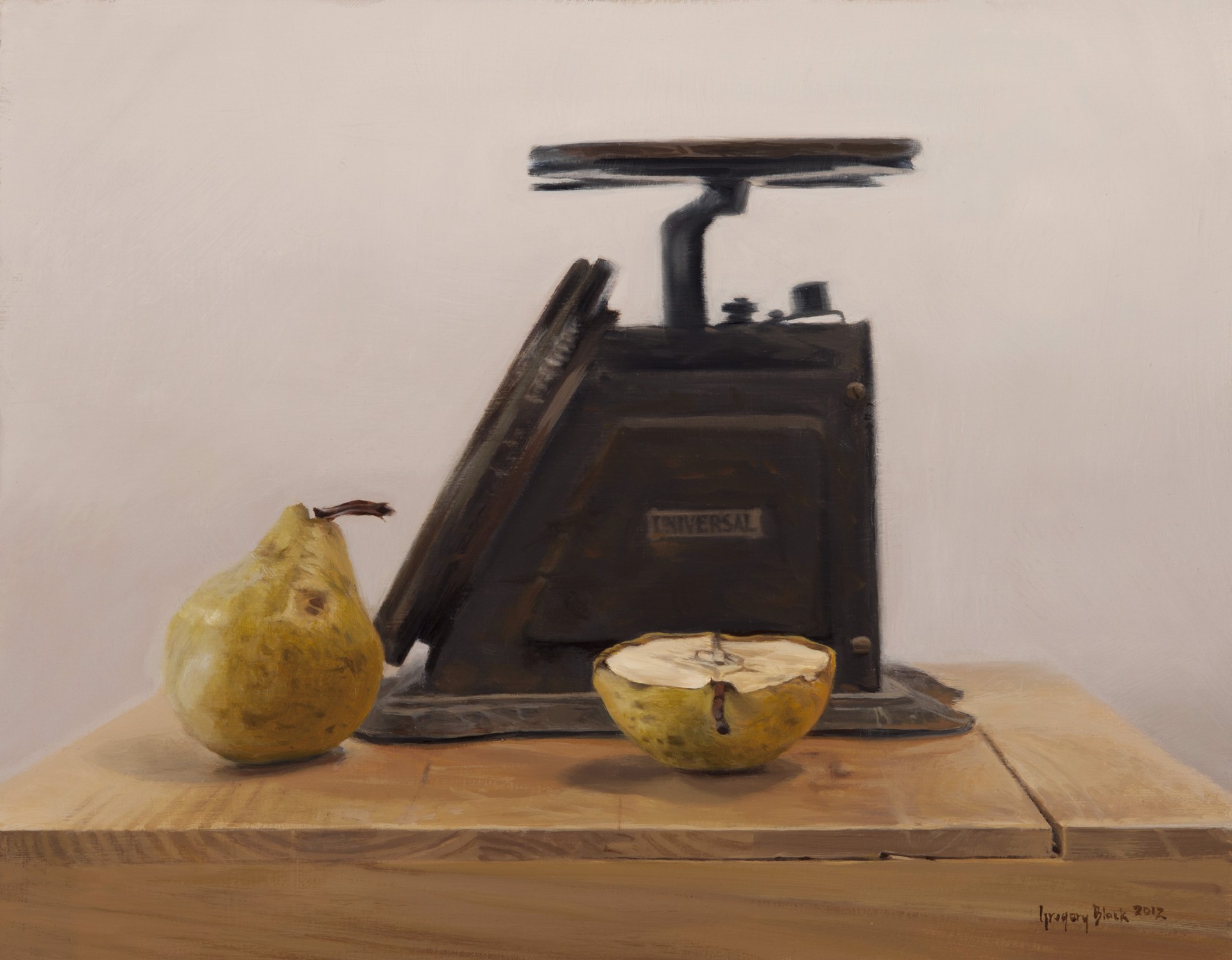Pears and Scale by Gregory Block