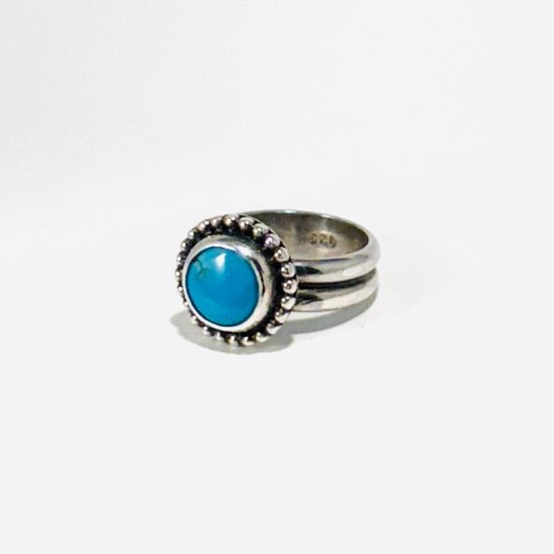 Bandit's Mine Turquoise Ring sz6 AB23-56 by Anne Bivens