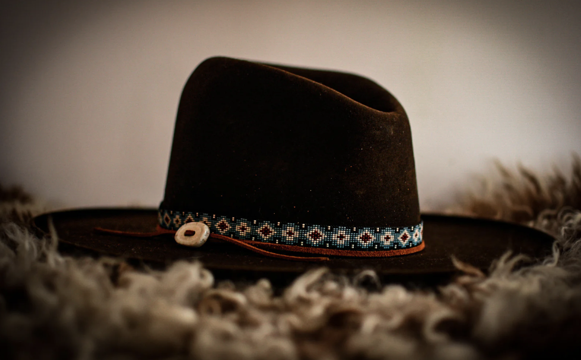 Saddle Blanket Hat Band by Amanda Whitten