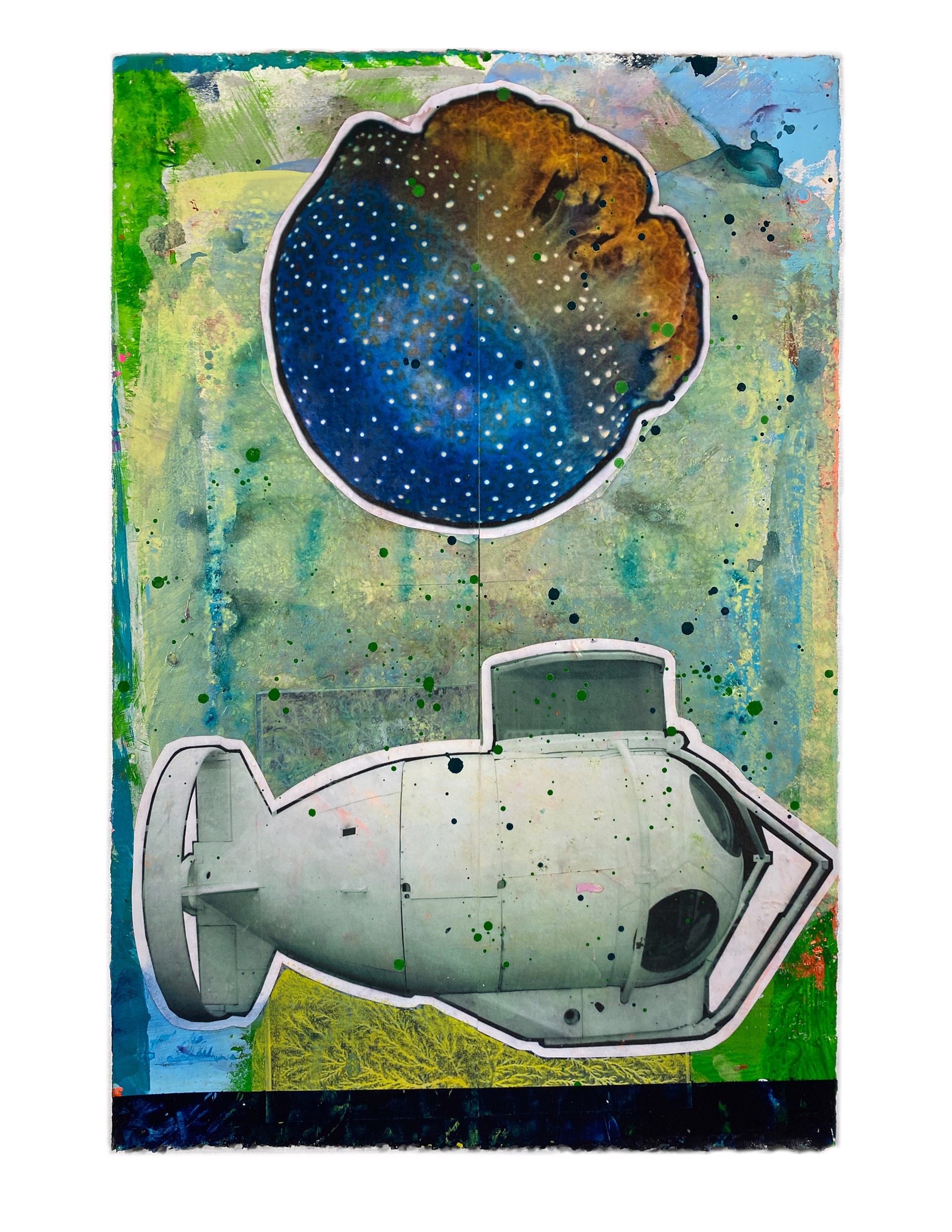 Cosmic Jelly Fish + Mini Sub by Jason Rohlf