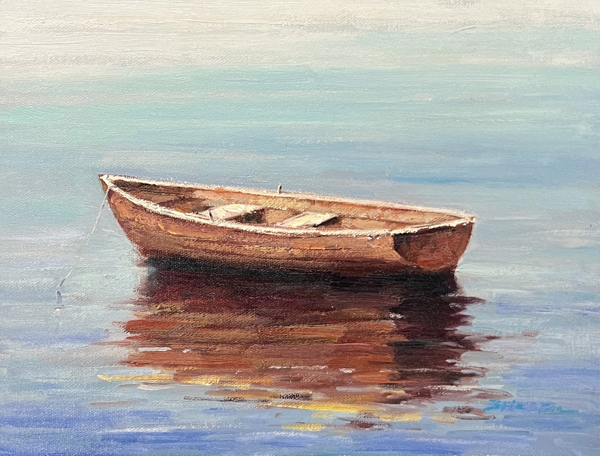 TAN BOAT STARBOARD SIDE by ERIC SUN