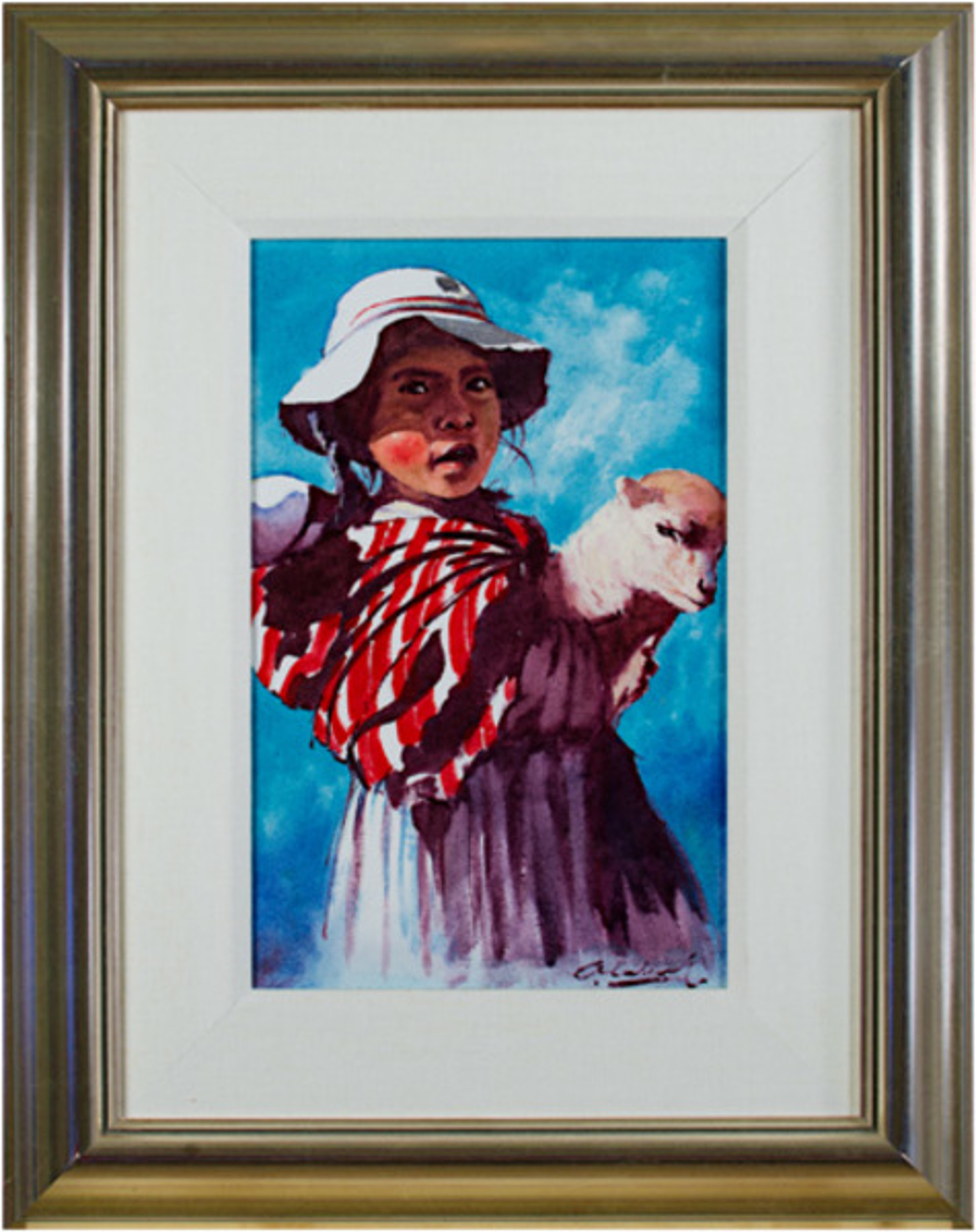Nina Pastora (Shepherd Girl) Puno by Abelardo Marquez