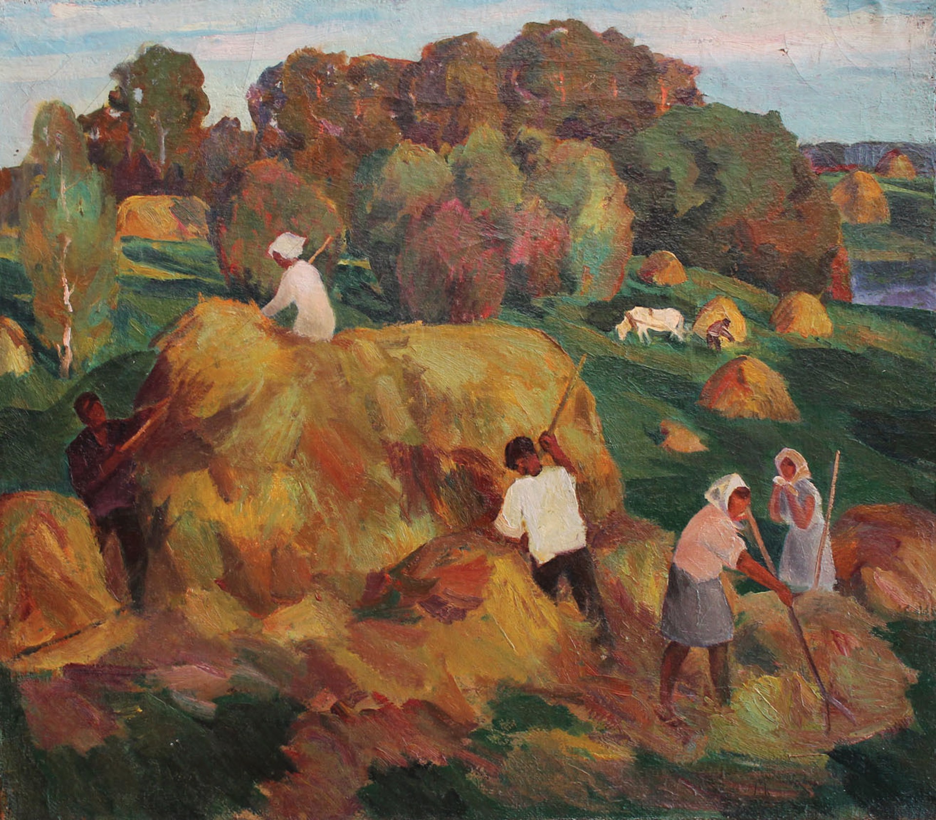 Hay Harvest by Vasily Filipchenko