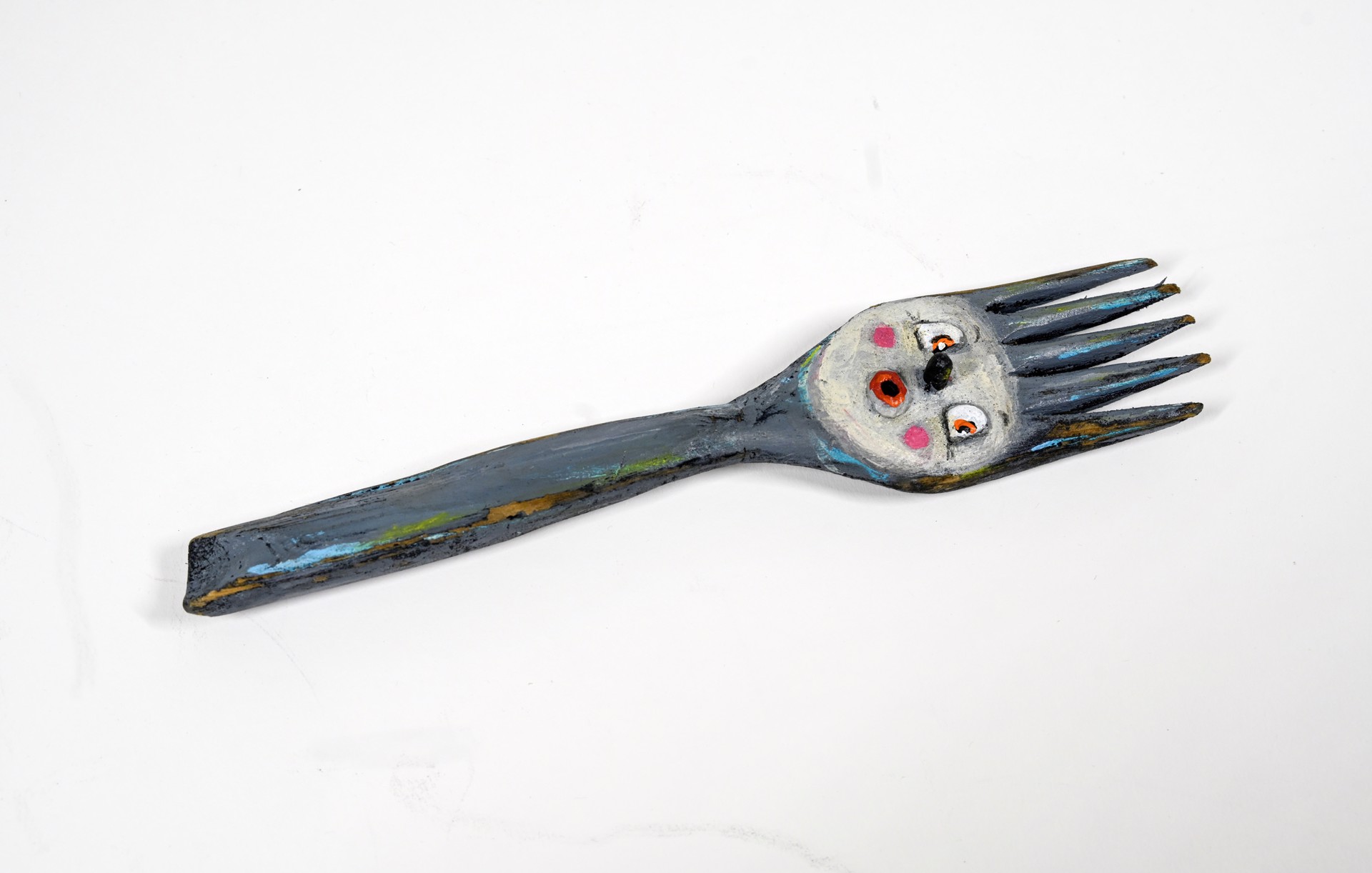 Spoon and Fork Face Set by Stephanie Brockway