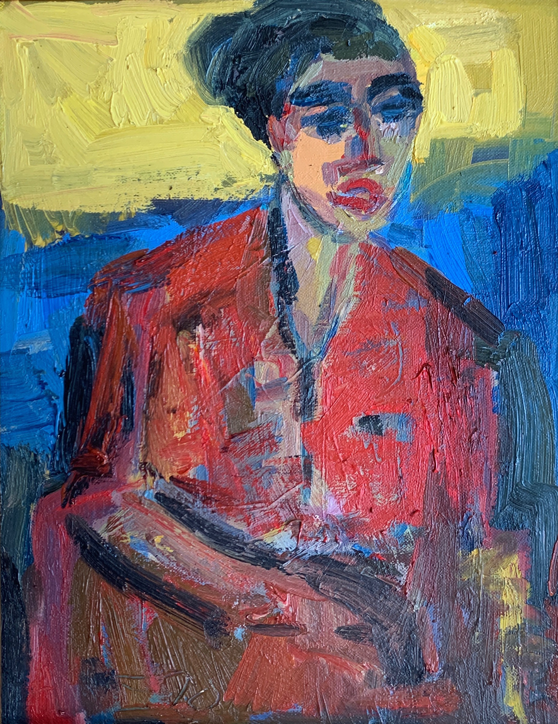 Lady and Red Coat II by Anne Darby Parker