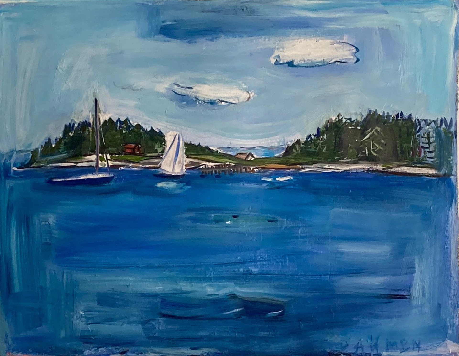 Teal Island, Maine by Jane Dahmen