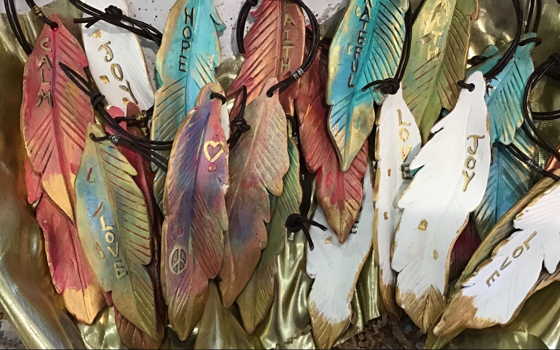Sarah Long  Inspirational Feather  & Ornaments by Sarah Long