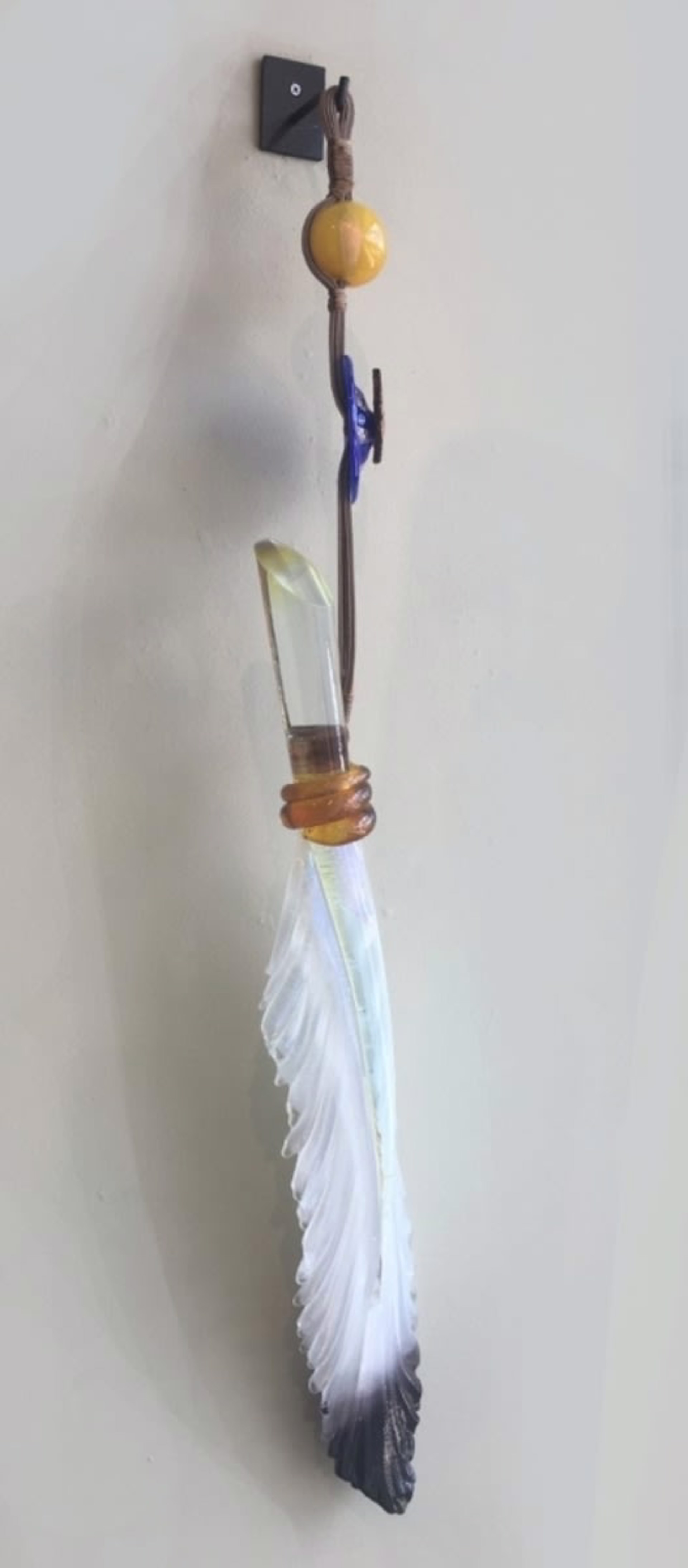 Electric Eagle Hanging Feather by Nic McGuire