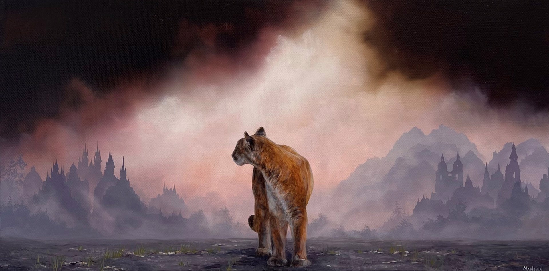 Vacant Lot With Mountain Lion by Brian Mashburn