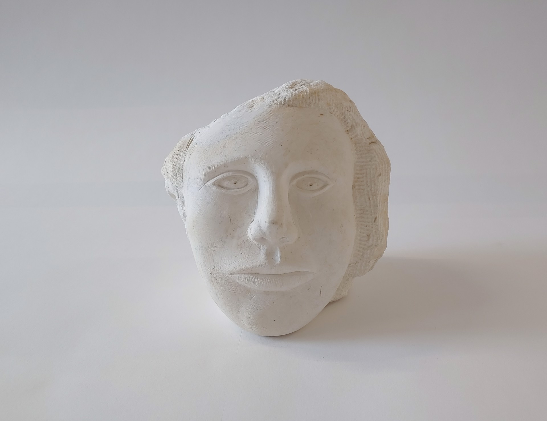 Stone Face #4 - Stone Sculpture by David Amdur