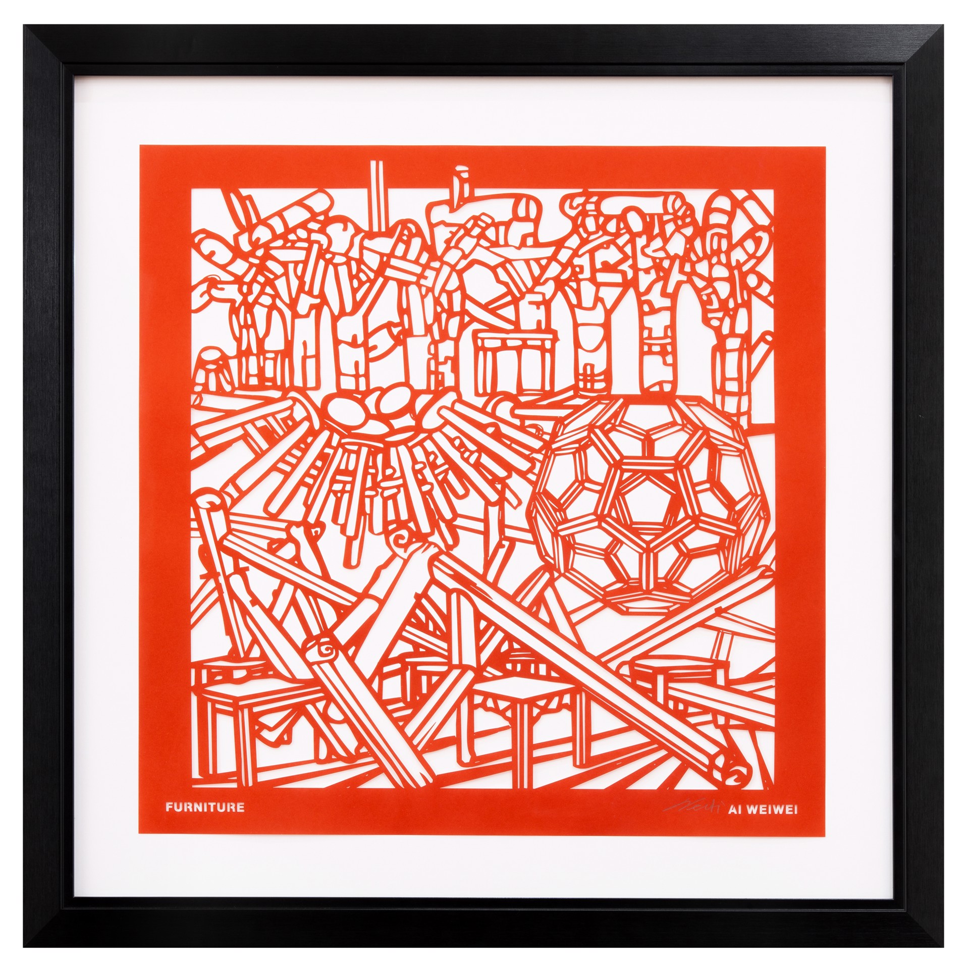 Furniture (from Papercut Portfolio) by Ai Weiwei