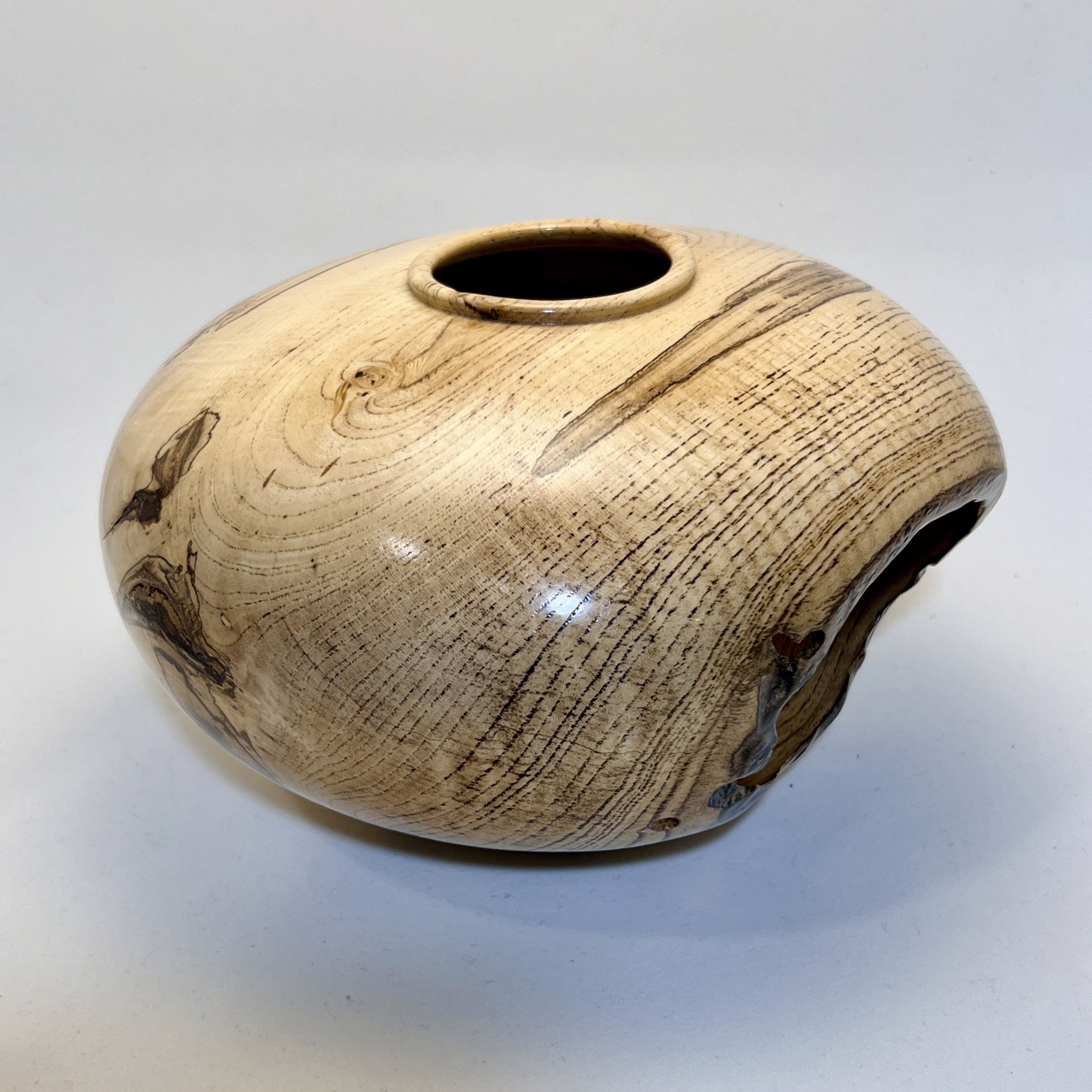 15. Sugar Hackberry Hollow Form With Large Void by Don Kaiser