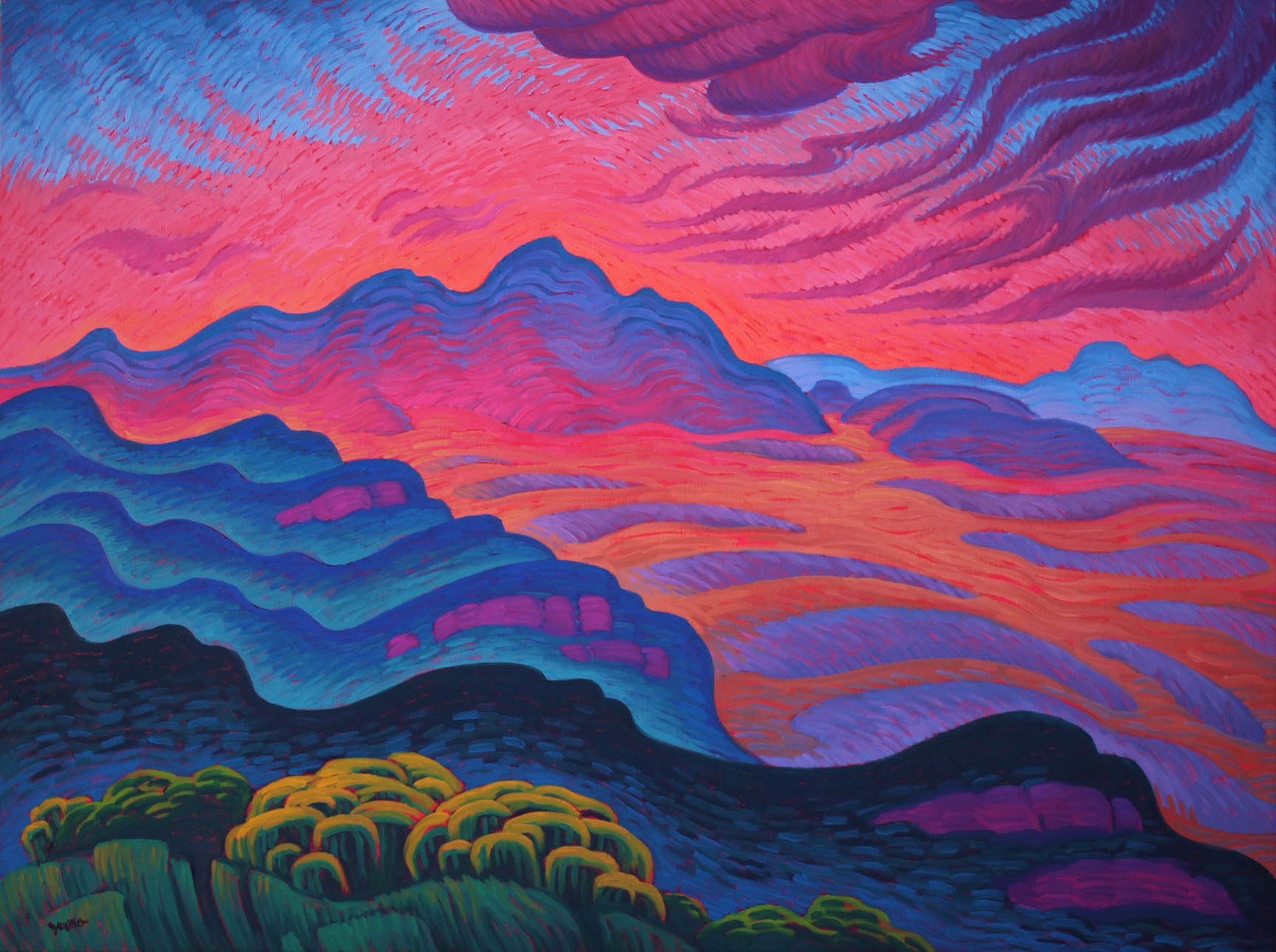 Mesa Verde Sunset Vista by Rick YOUNG