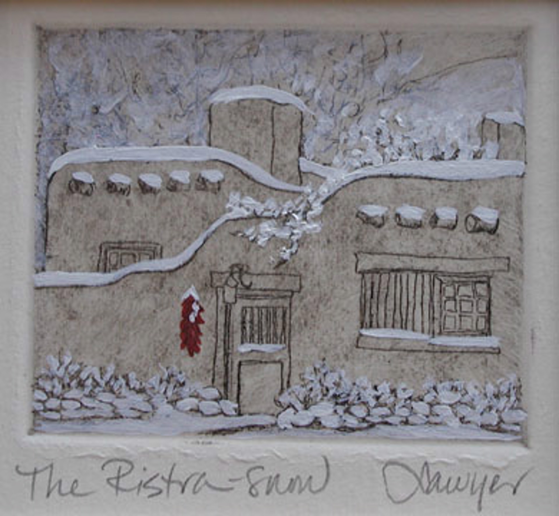 Ristra - Snow (unframed) by Anne Sawyer