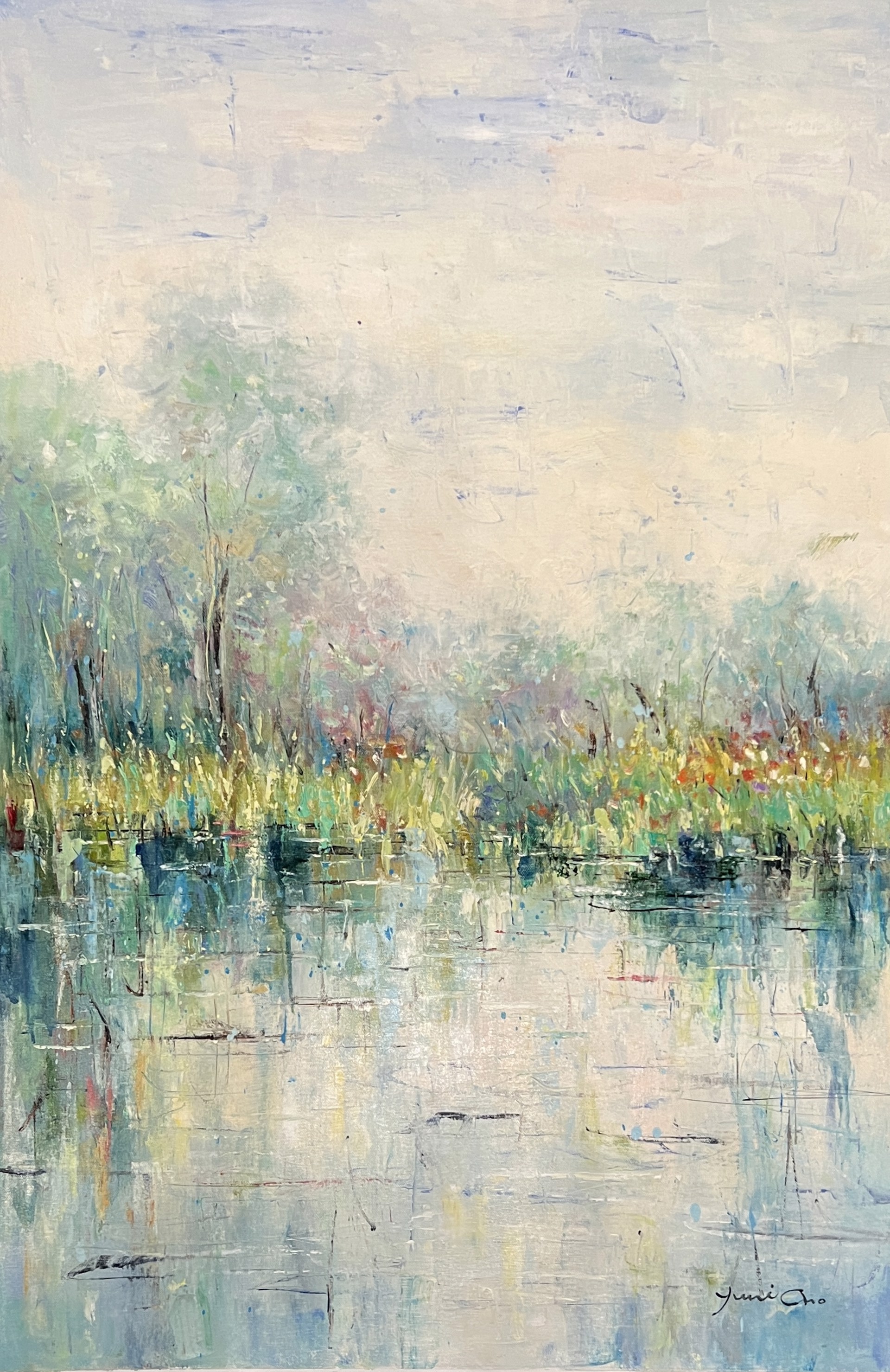 WATER REEDS AND WOODS by YOUNI CHO