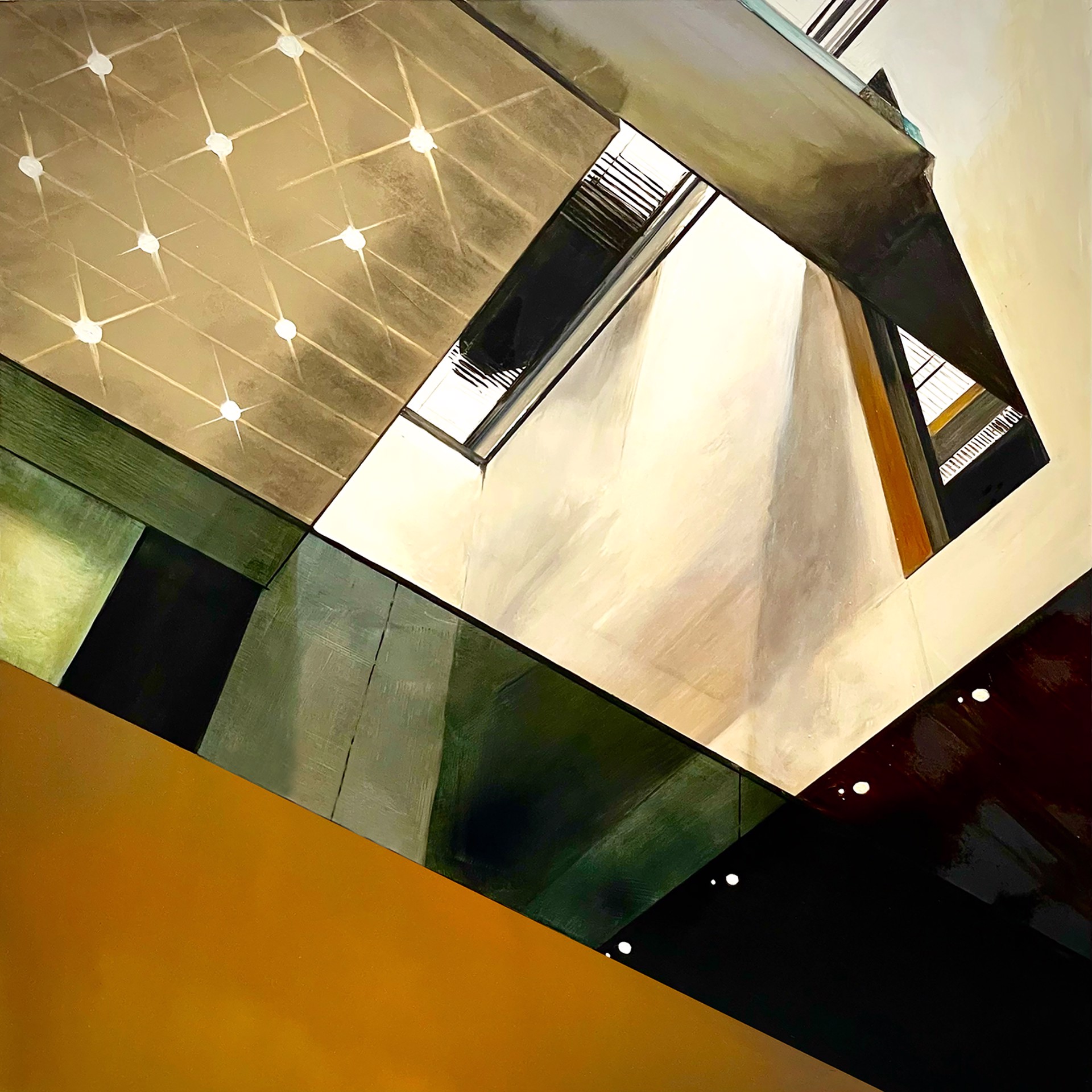 Spotlights in a MOMA Ceiling by Allan Gorman