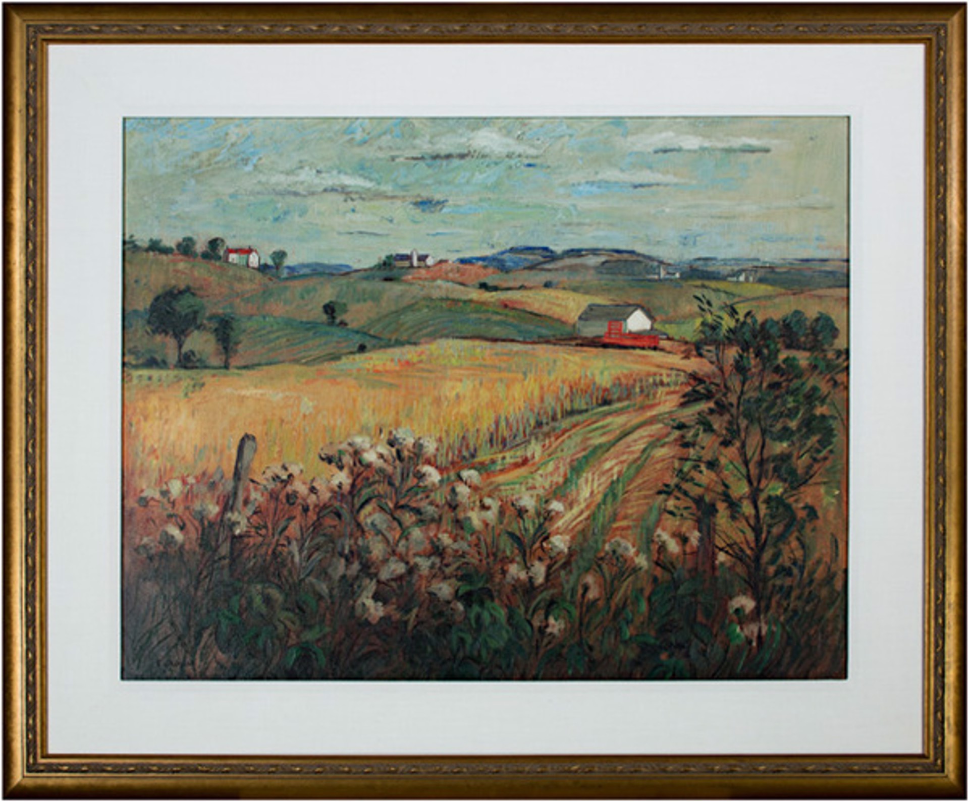Farm Landscape by Emily Parker Groom (American 1876-1975)