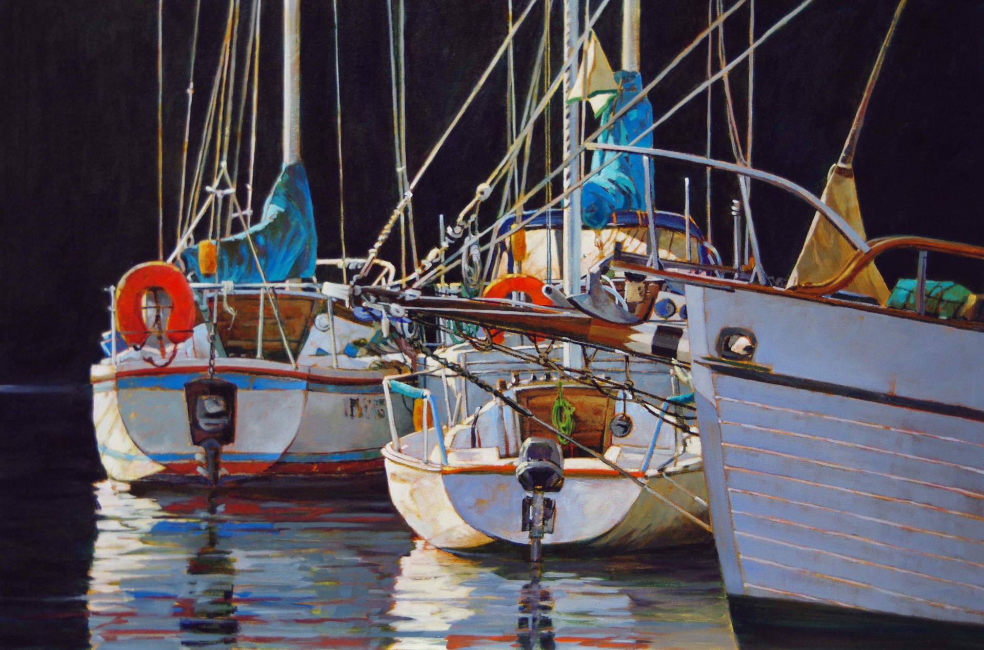Boats at Dusk by SUSIE CIPOLLA