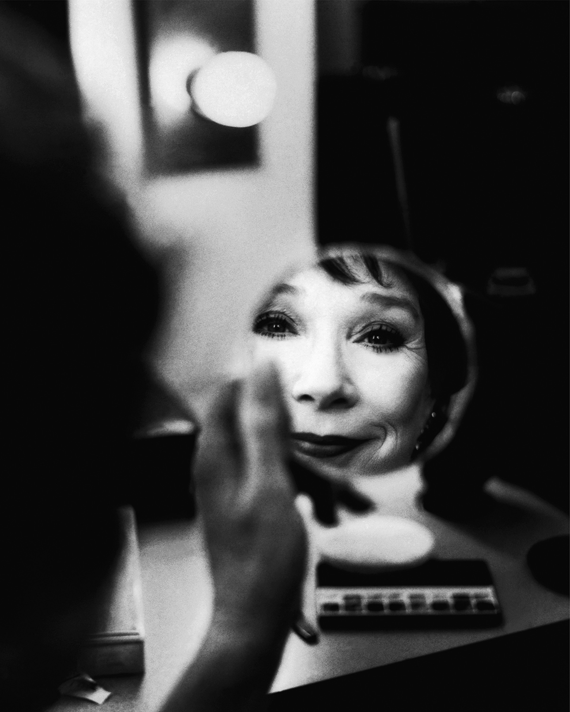 91092 Shirley MacLaine Mirror BW by Timothy White