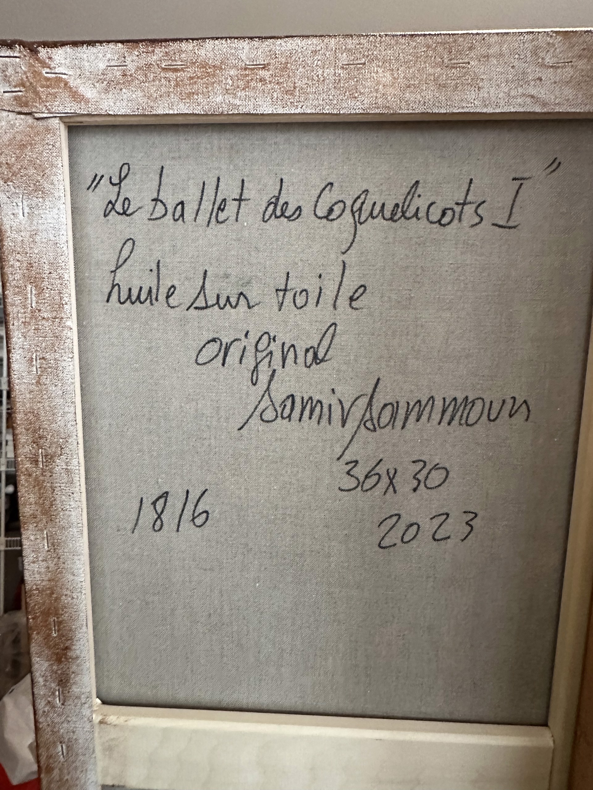 Le ballet des Coquelicots I, 36x30 by Samir Sammoun