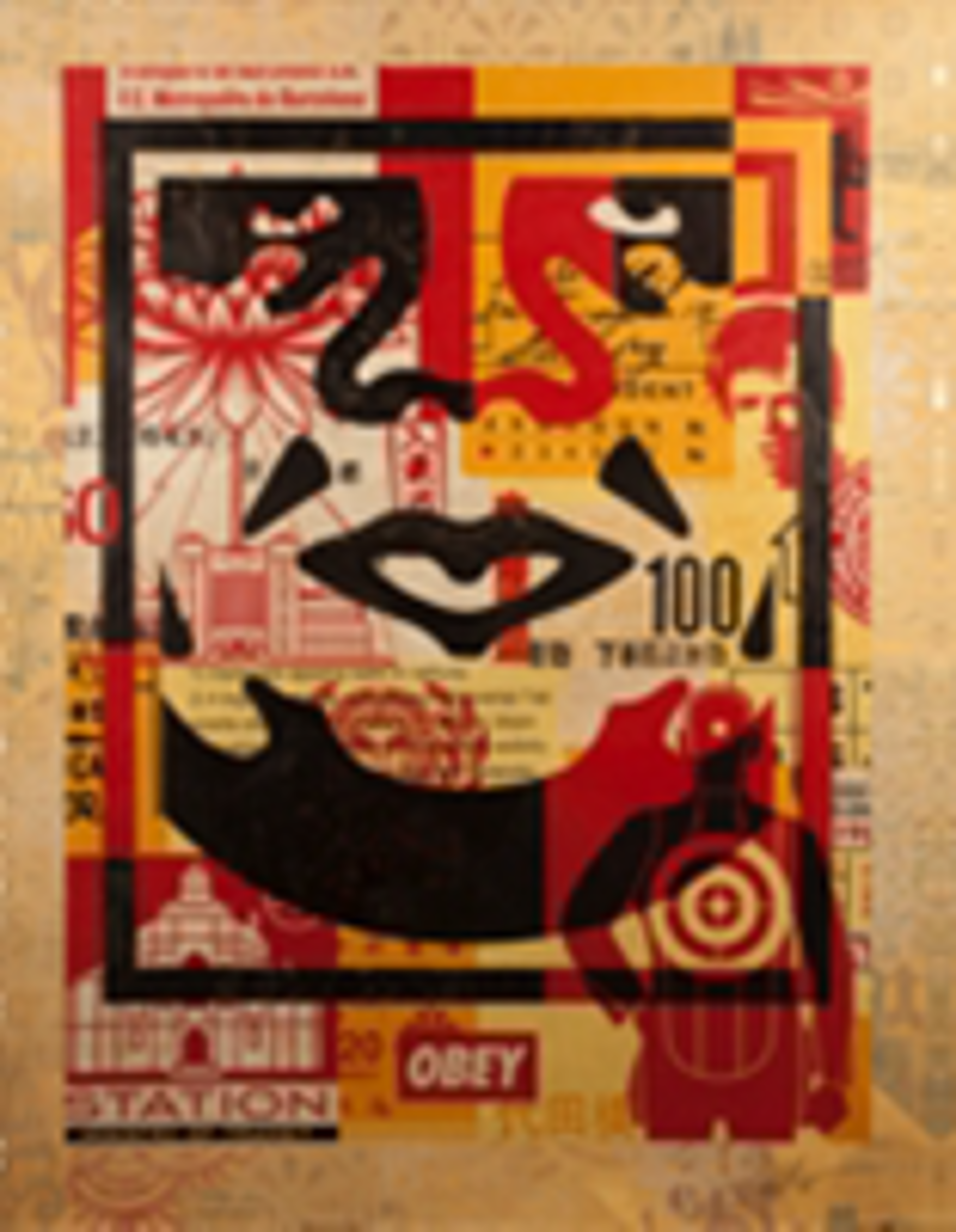 Icon Collage (Bottom) by Shepard Fairey