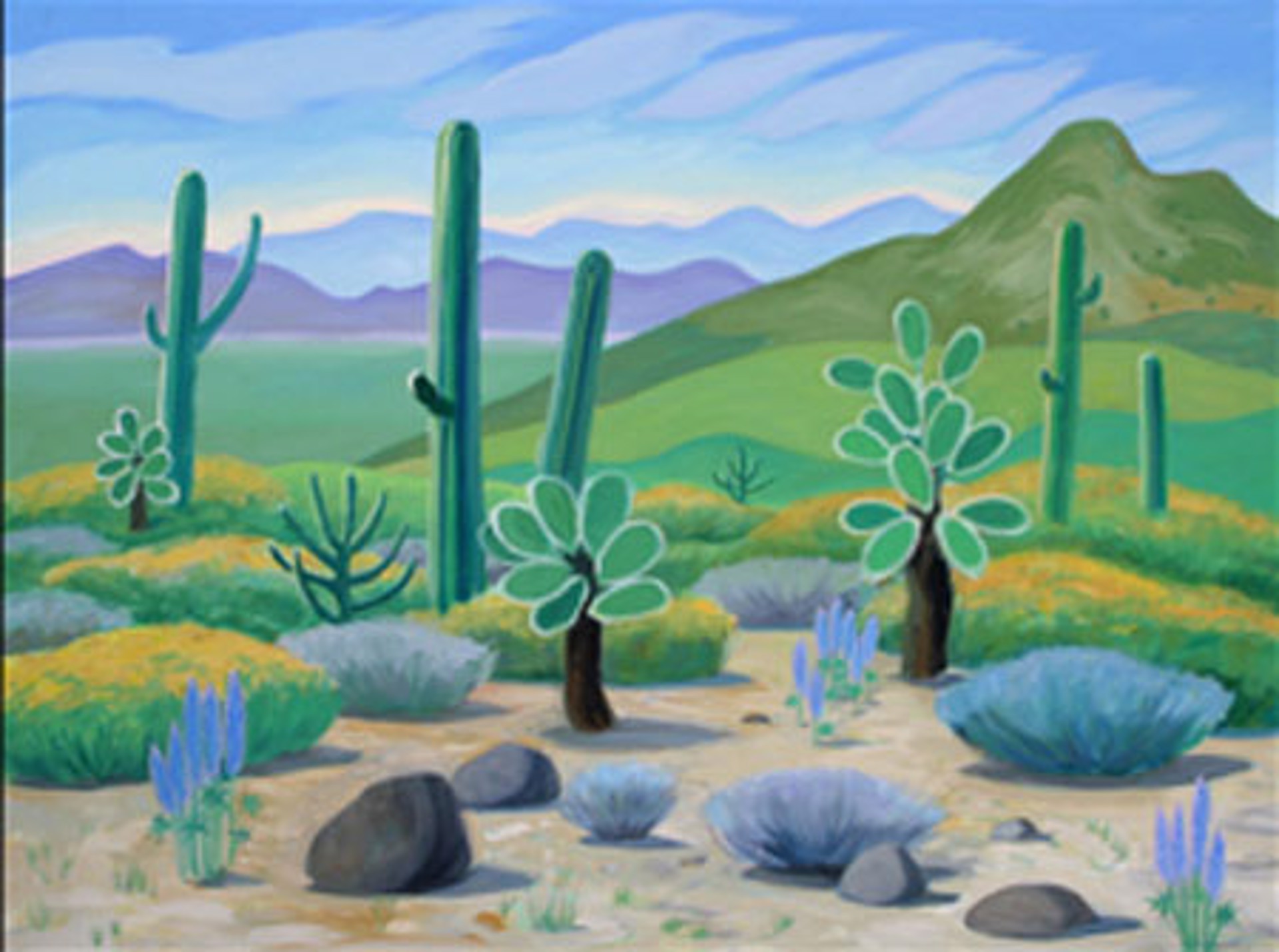 The Desert in Bloom by Doris McCarthy