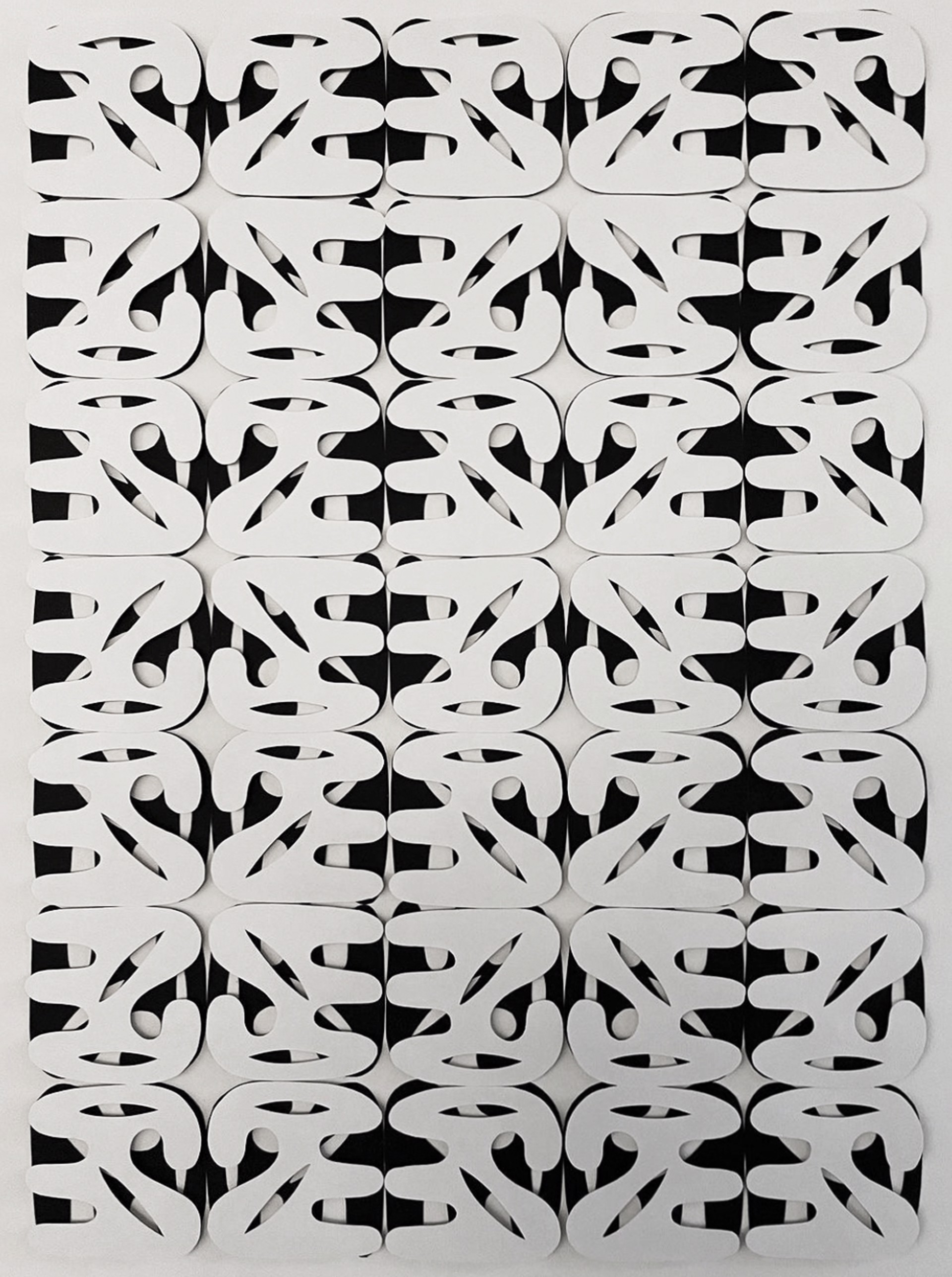 Single Shape System (Black & White) by Esteban Patino