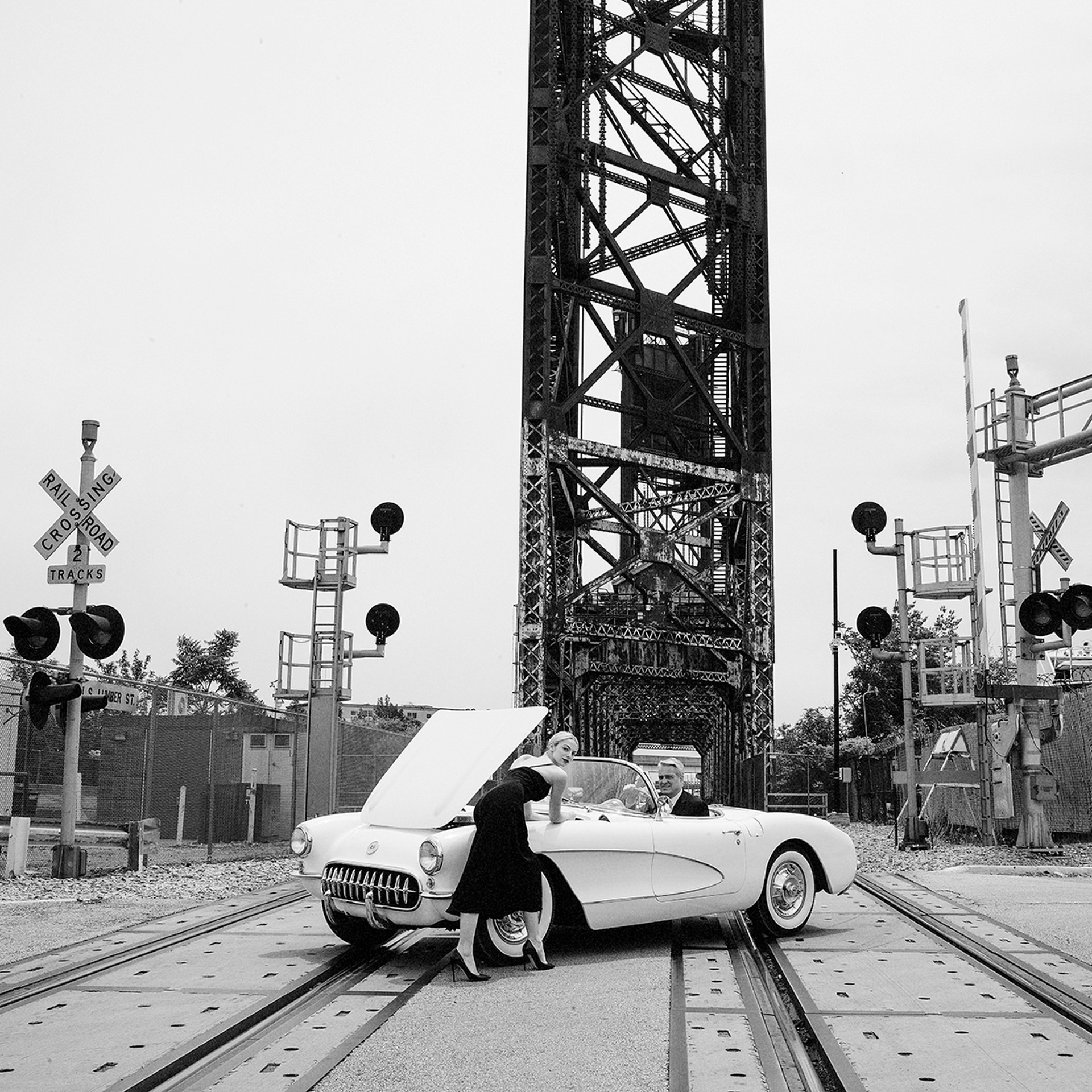 Girl on the Tracks by Tyler Shields