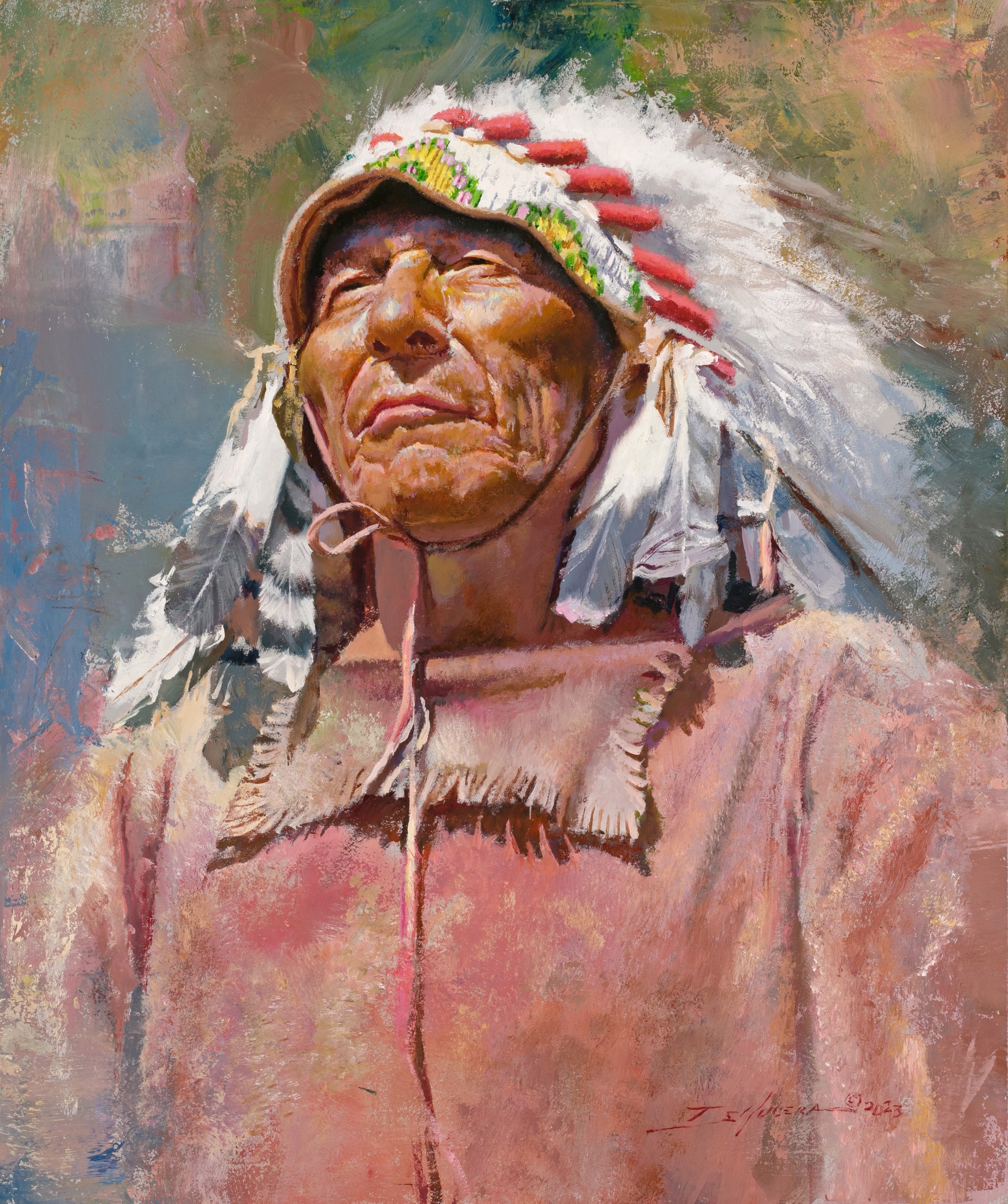 Cheyenne Elder by D. Edward Kucera