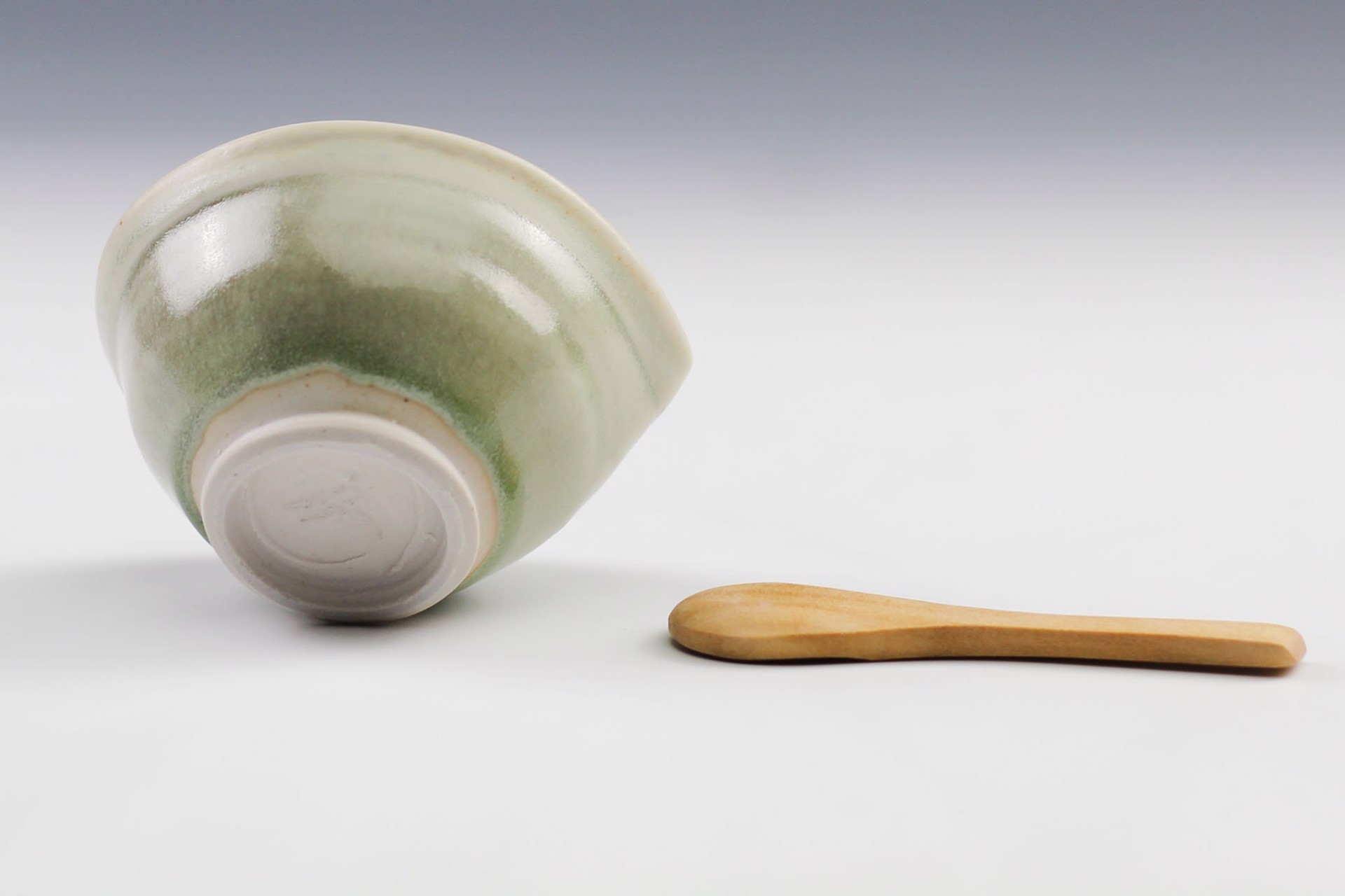 Small Condiment Bowl with Spoon by Delores Fortuna
