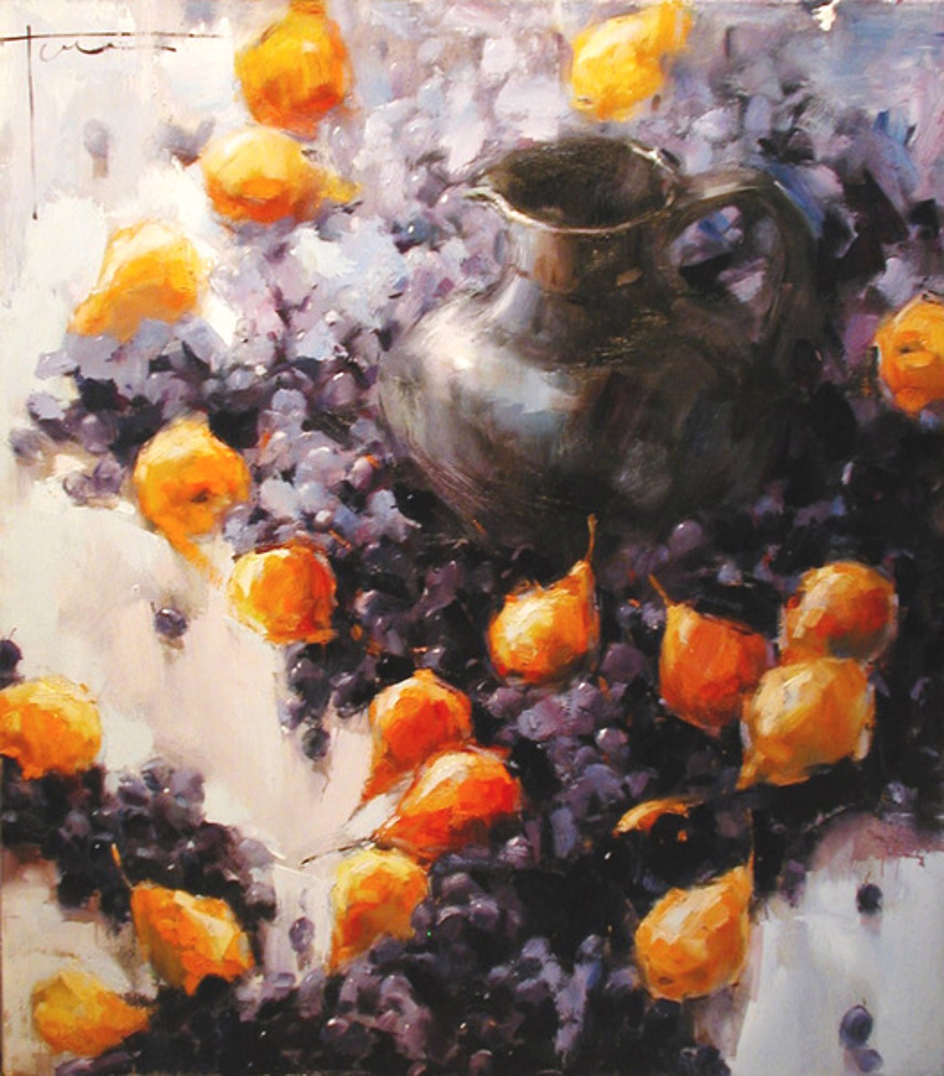 Pears and Grapes by Yana Golubyatnikova
