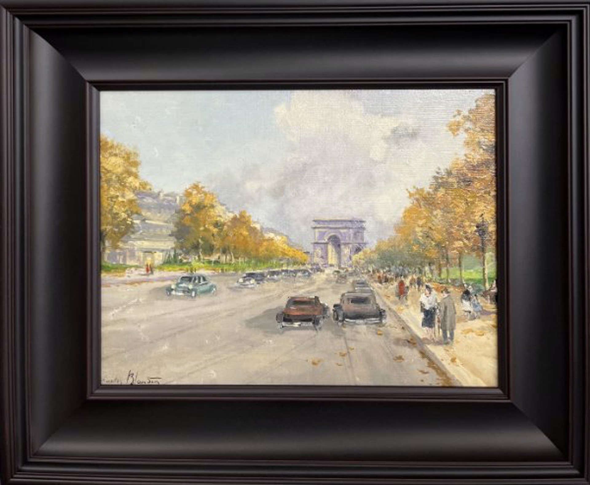Champs Elysee by Various Original European Oil Paintings