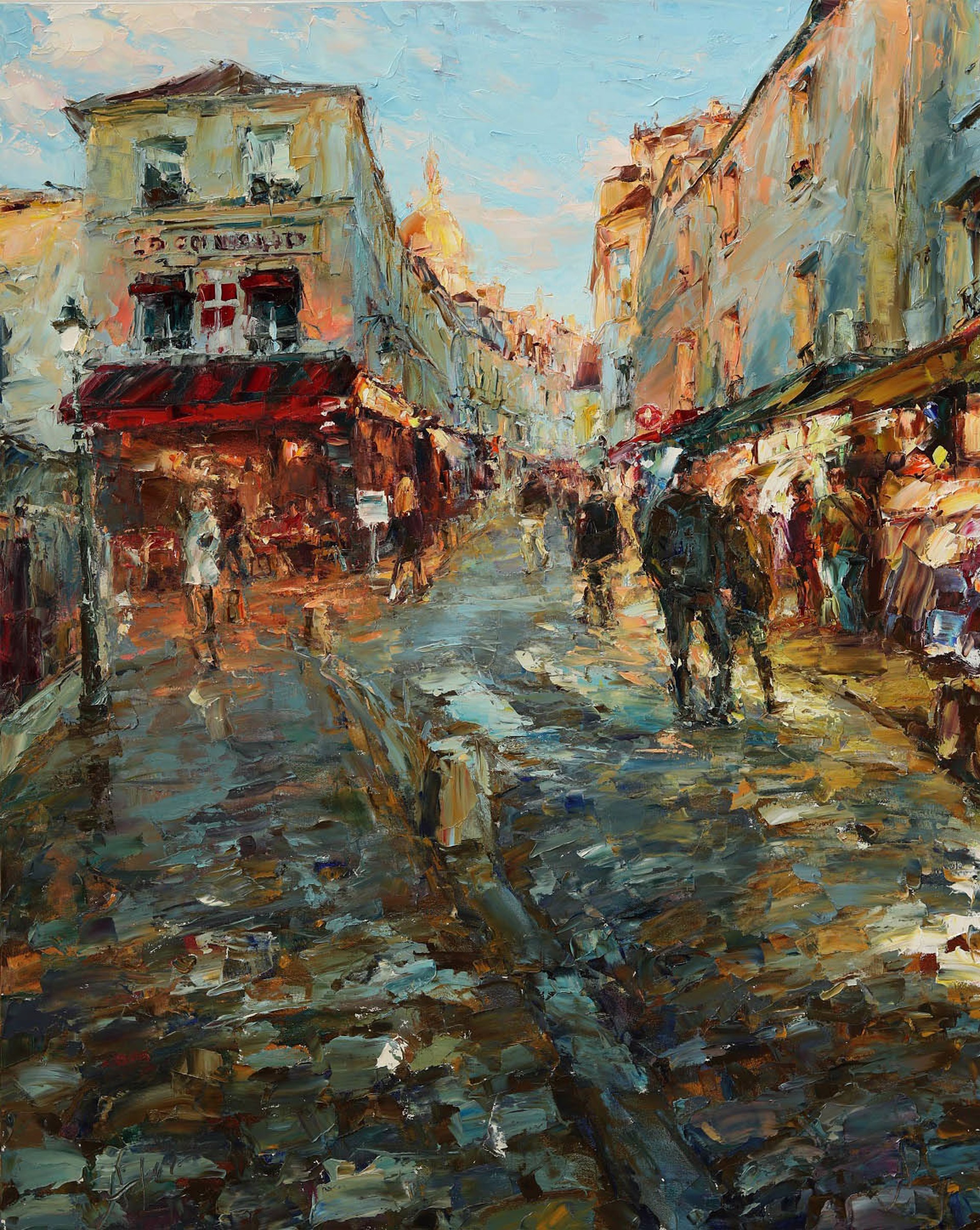 Cobblestone Streets of Paris by Lyudmila AGRICH