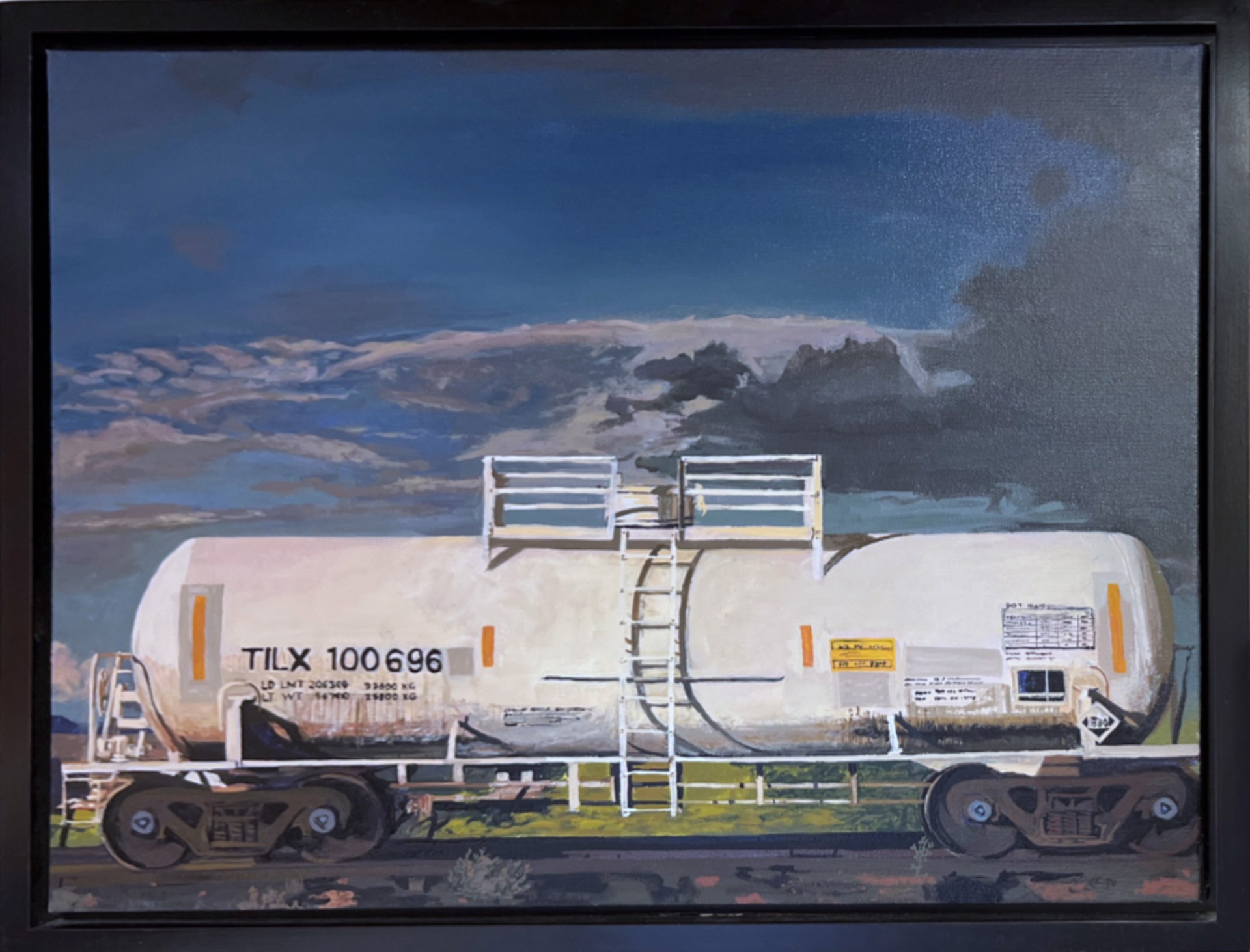 White Tank Car TILX by Charlie Meckel
