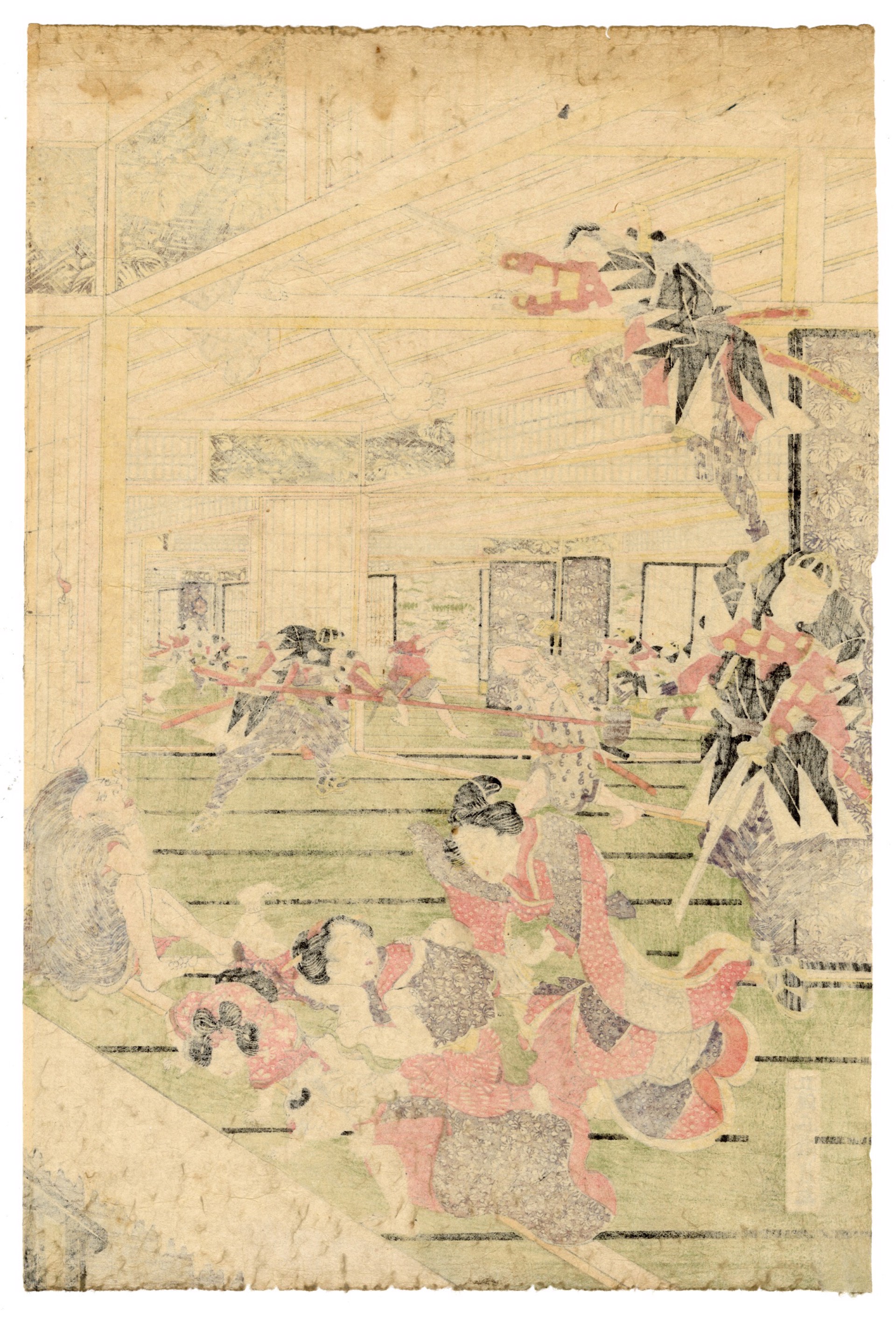 Chushingura - The Attack by Kunisada