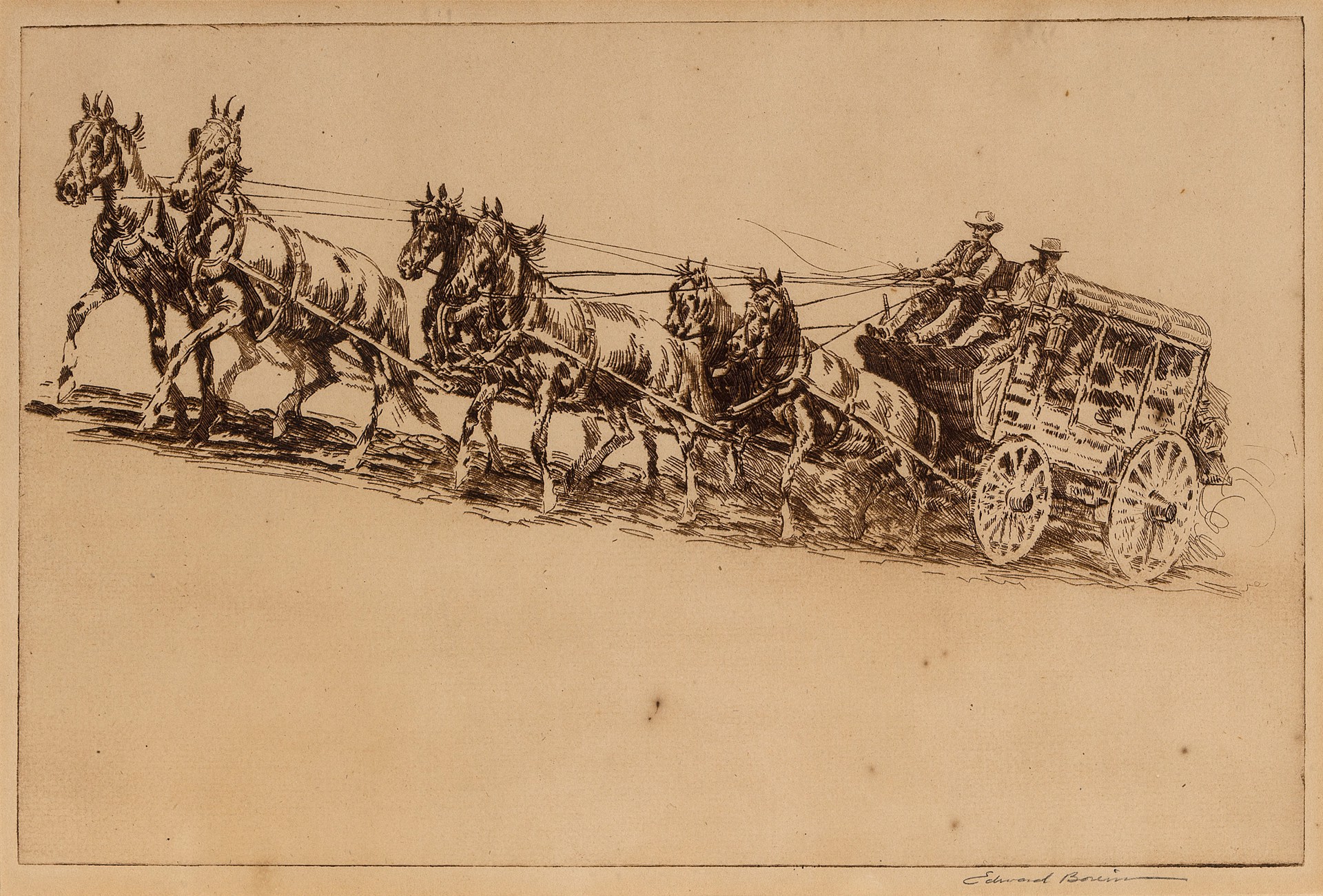 The Mud Wagon, No. 1 by Edward Borein
