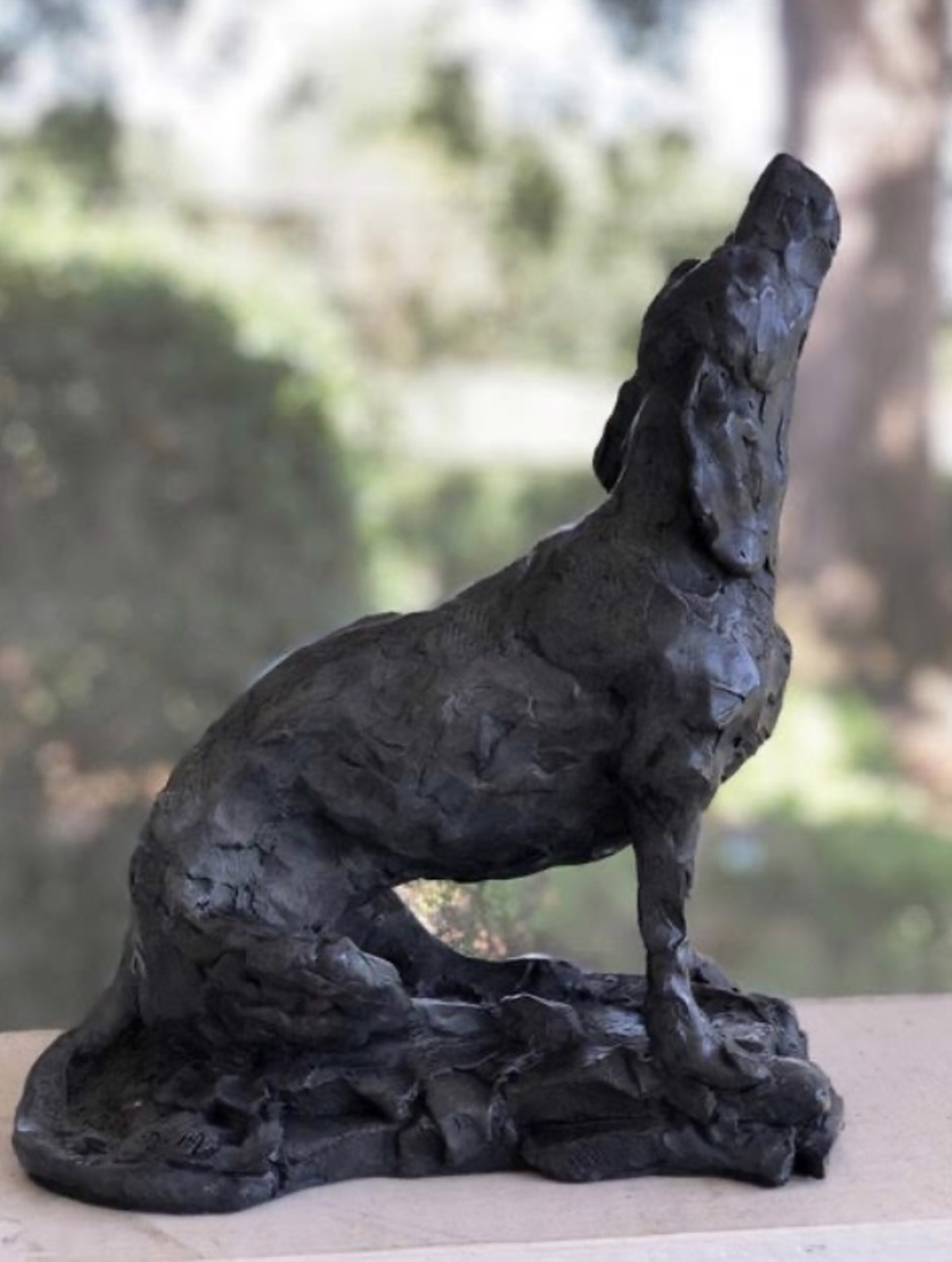 Bronze Dog #2 in Grey by Veronica Clark