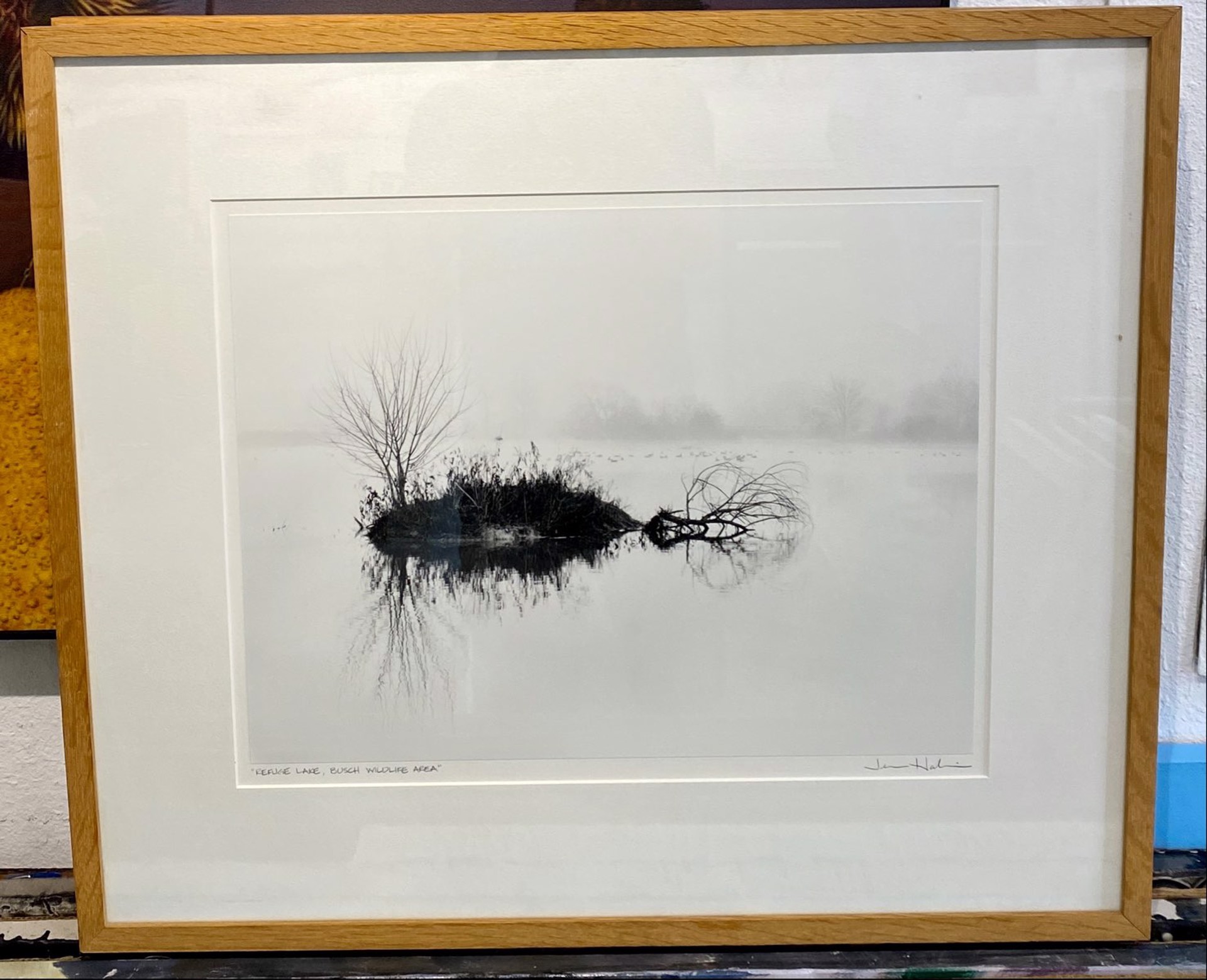 "Refuge Lake, Busch Wilderness Area" by Jerome Hawkins circa 1986 by Art One Resale Inventory