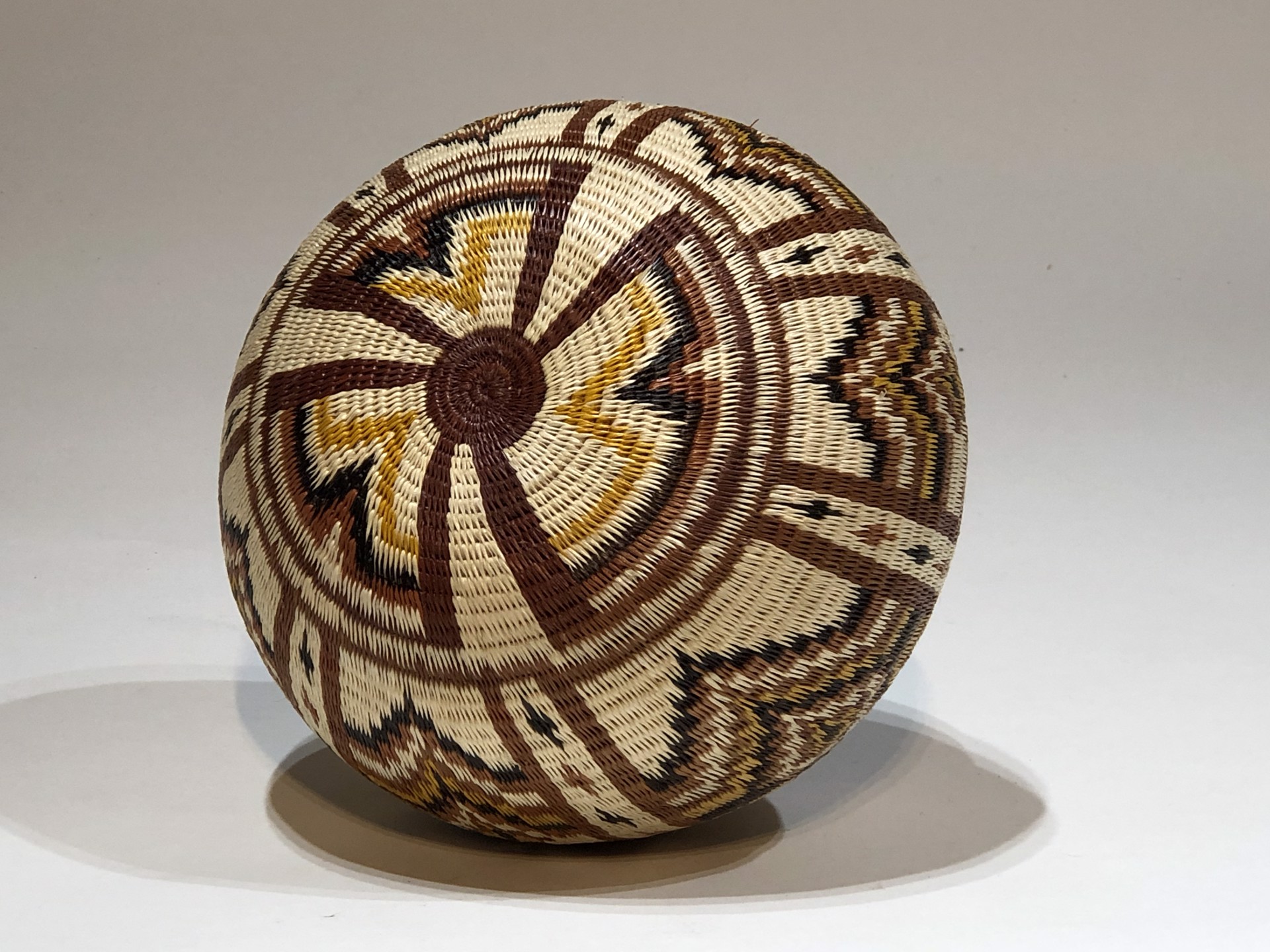 Red Gold black and White geometric basket sw584(1209) by Wounaan & Embera Panama Rainforest Baskets Wounaan