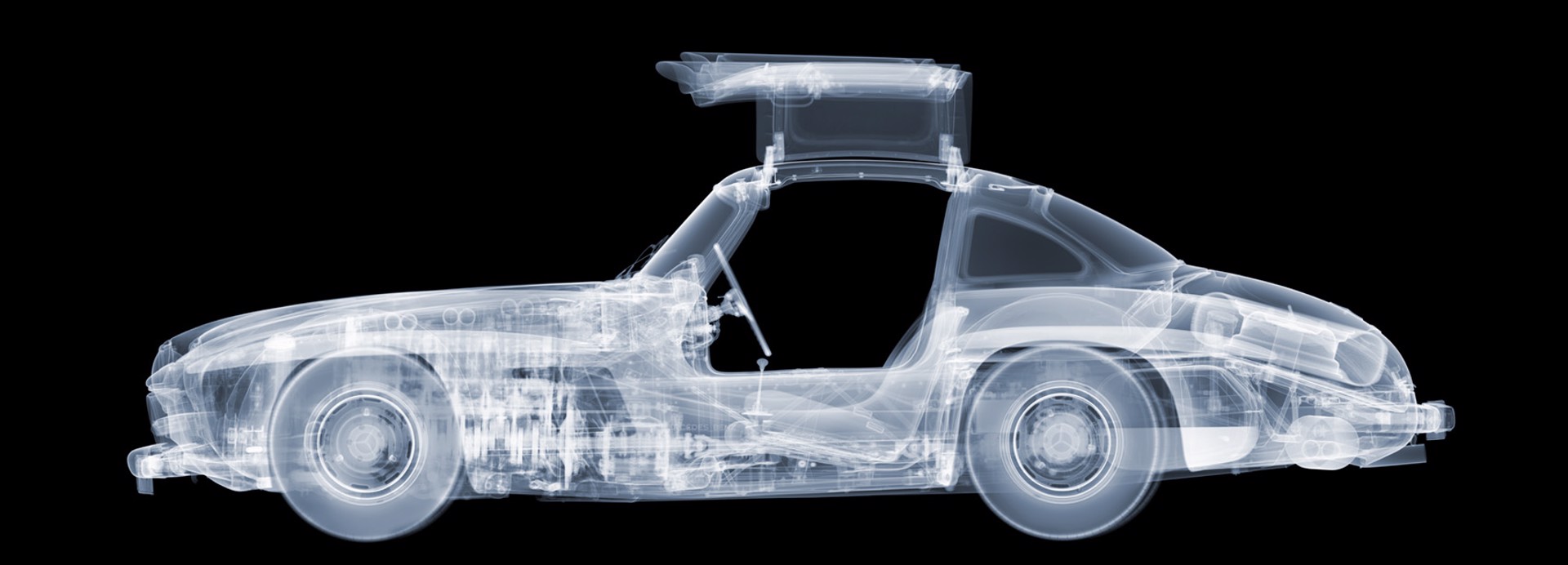 1955 Mercedes 300SL Gull-Wing by Nick Veasey