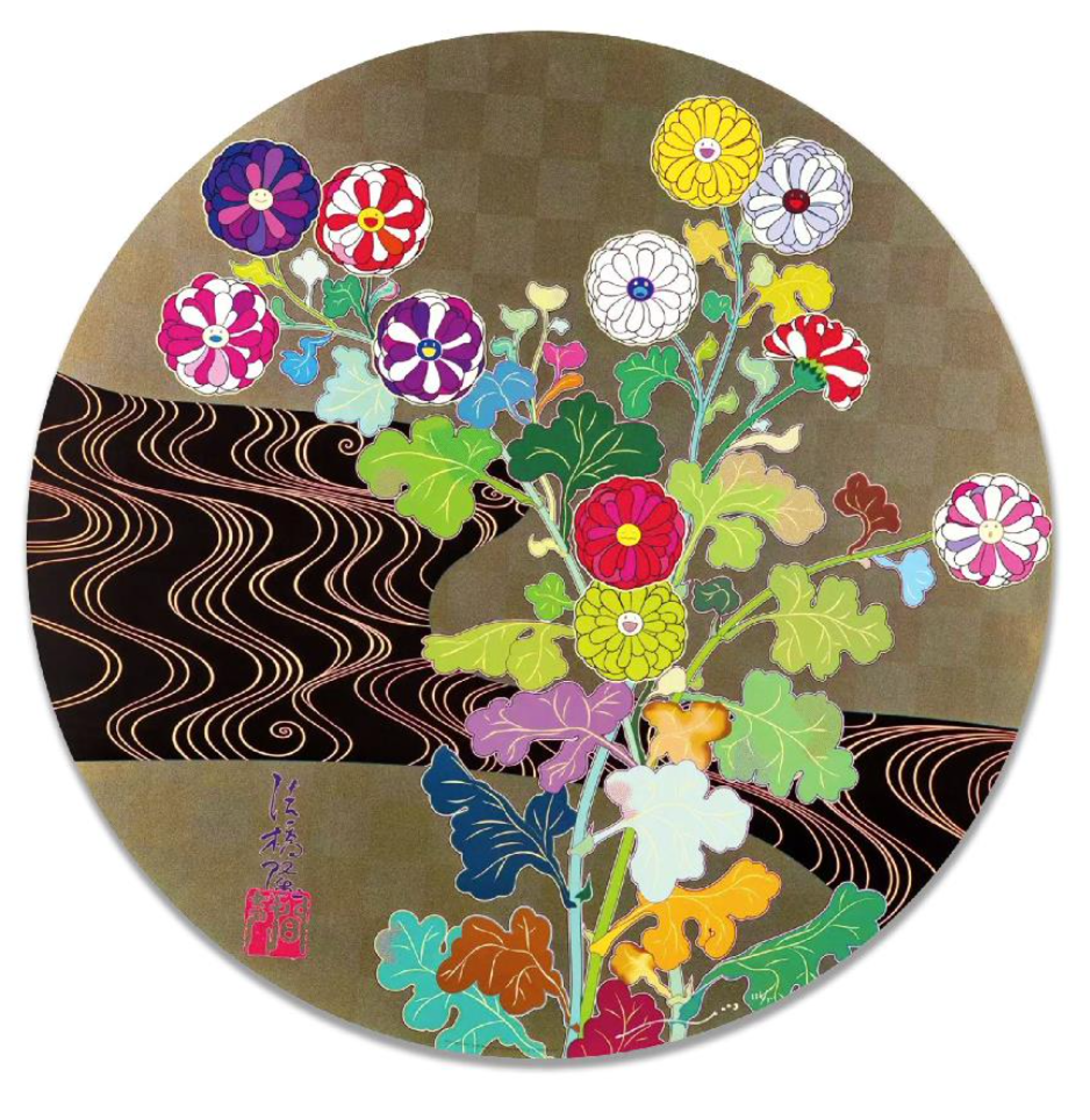 Kansei Korin Gold by Takashi Murakami
