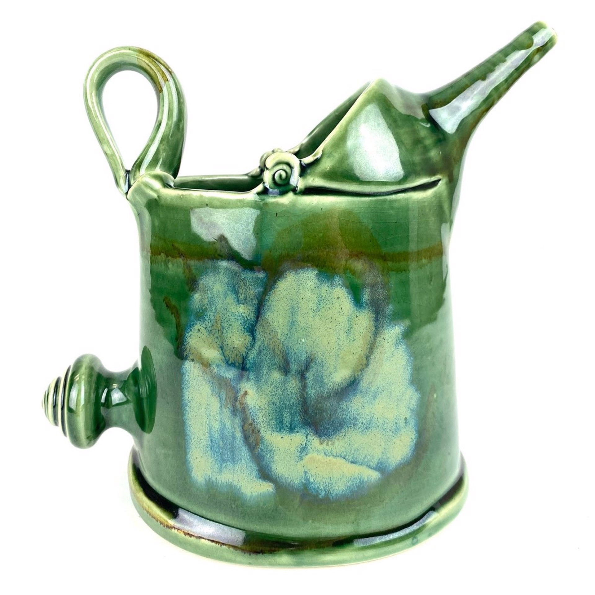 Thrown and Altered Watering Vessel by Mary Lynn Portera