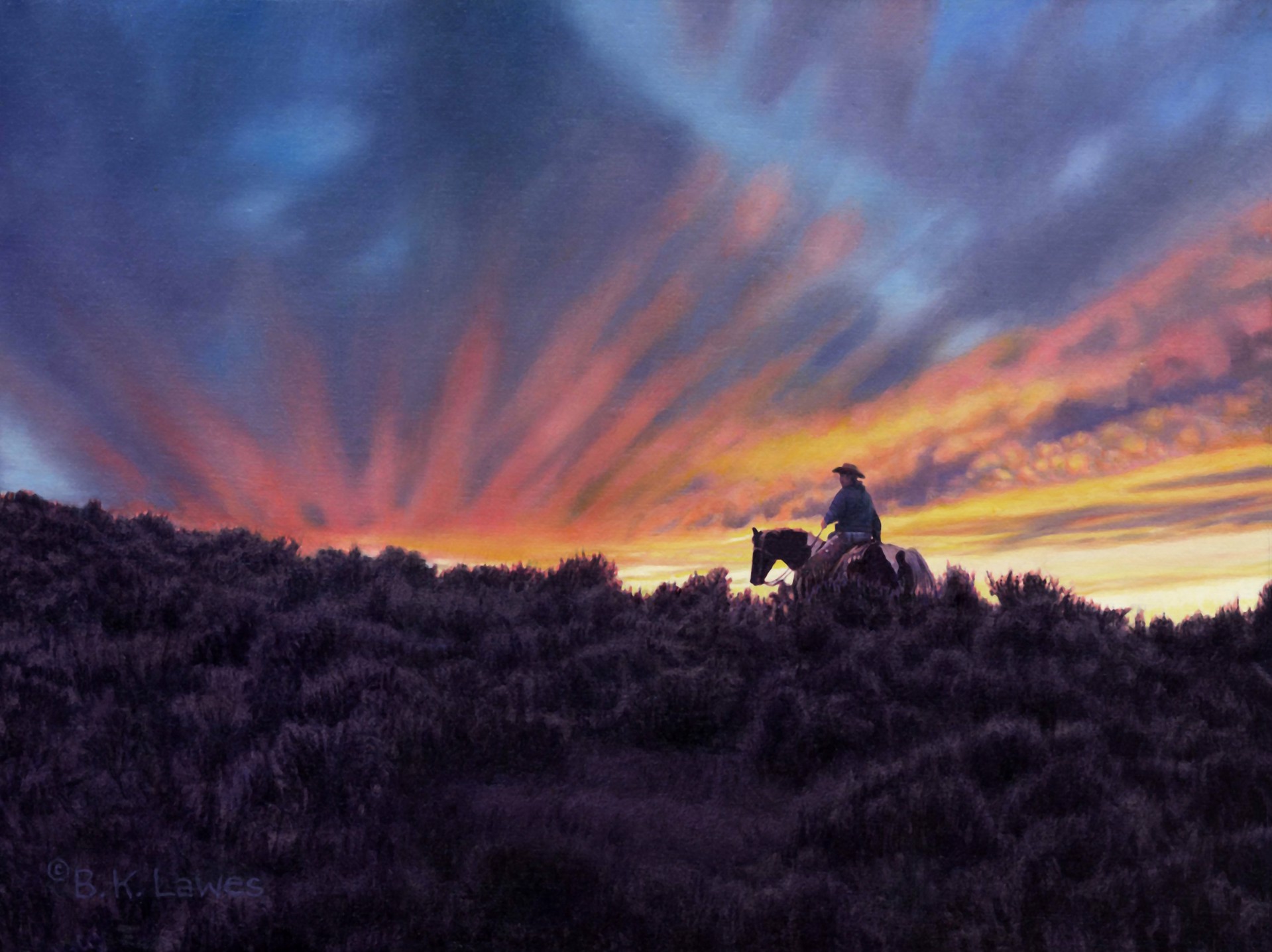 Valhalla Over Yonder by Bruce K. Lawes | Settlers West Galleries