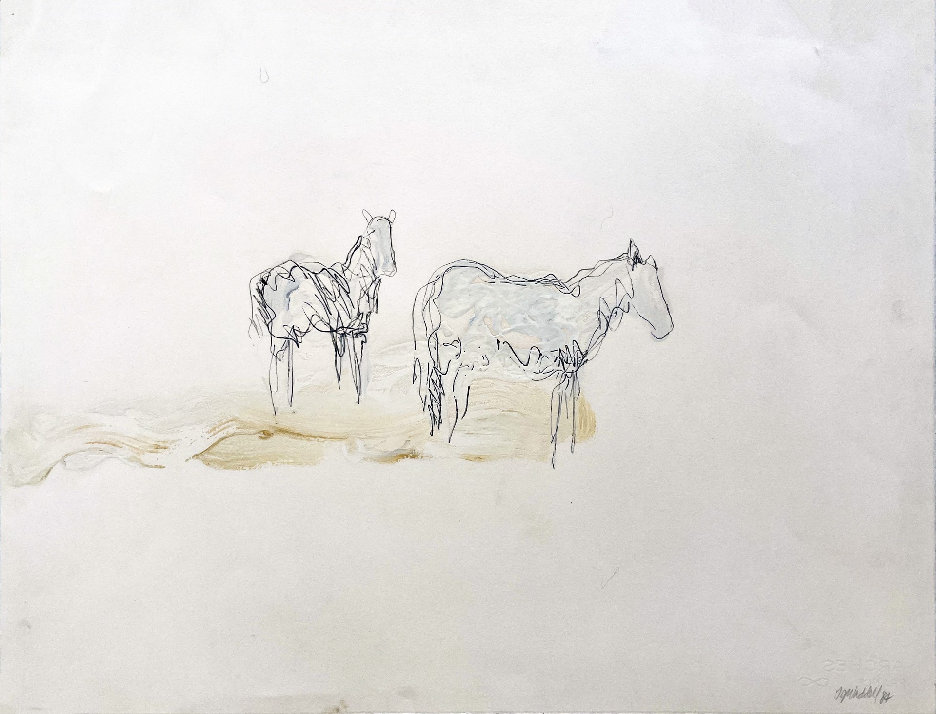Horse Drawing #8 by Theodore Waddell
