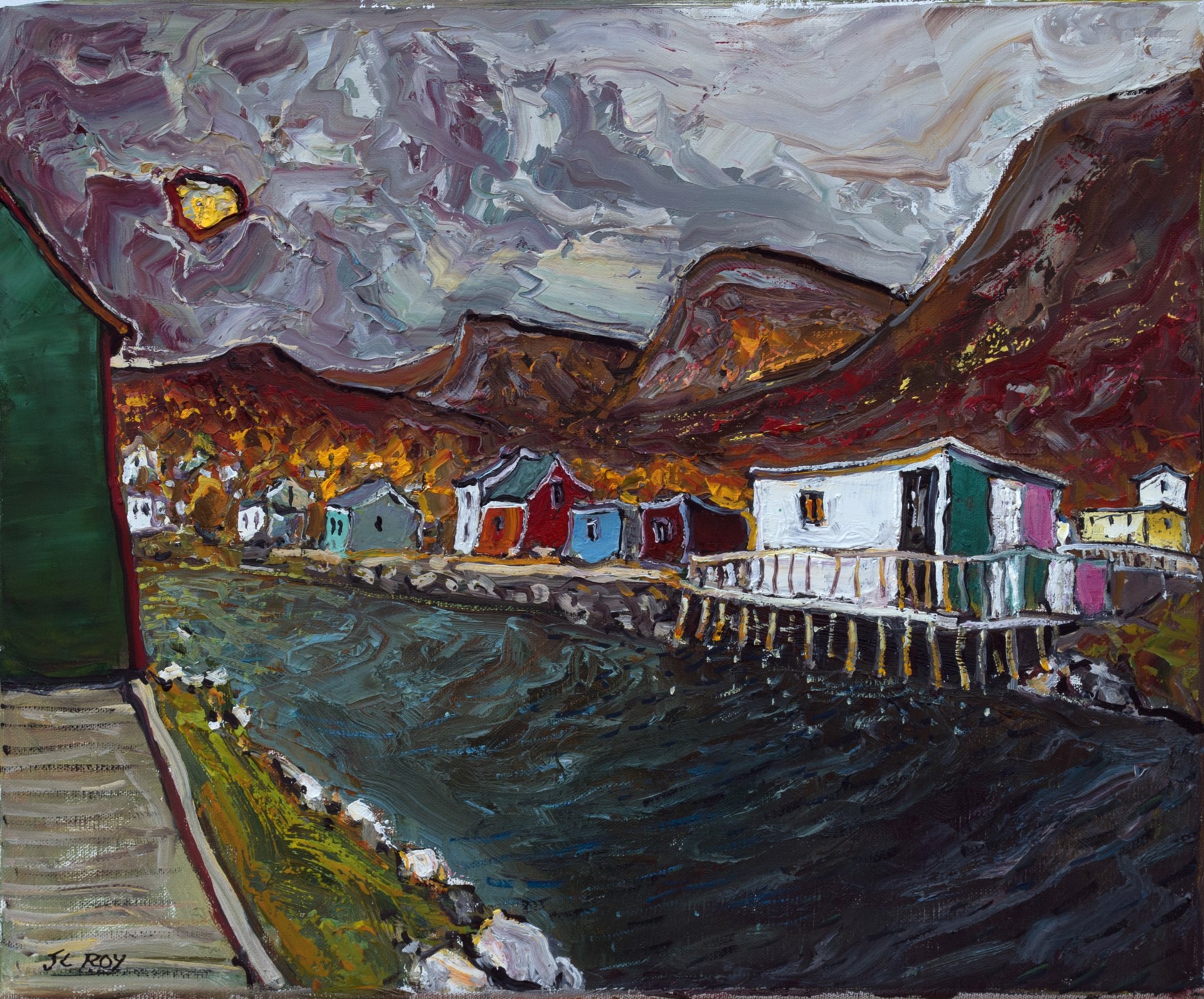 Autumn in Petty Harbour, Newfoundland by Jean Claude Roy