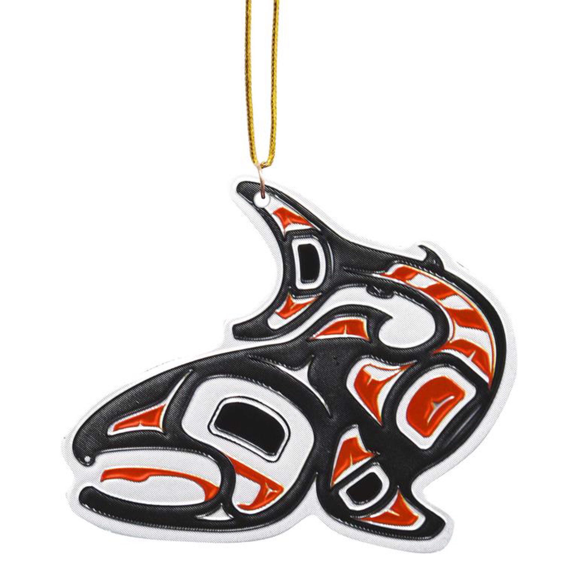 Salmon Metallic Ornament by Jamie Sterritt