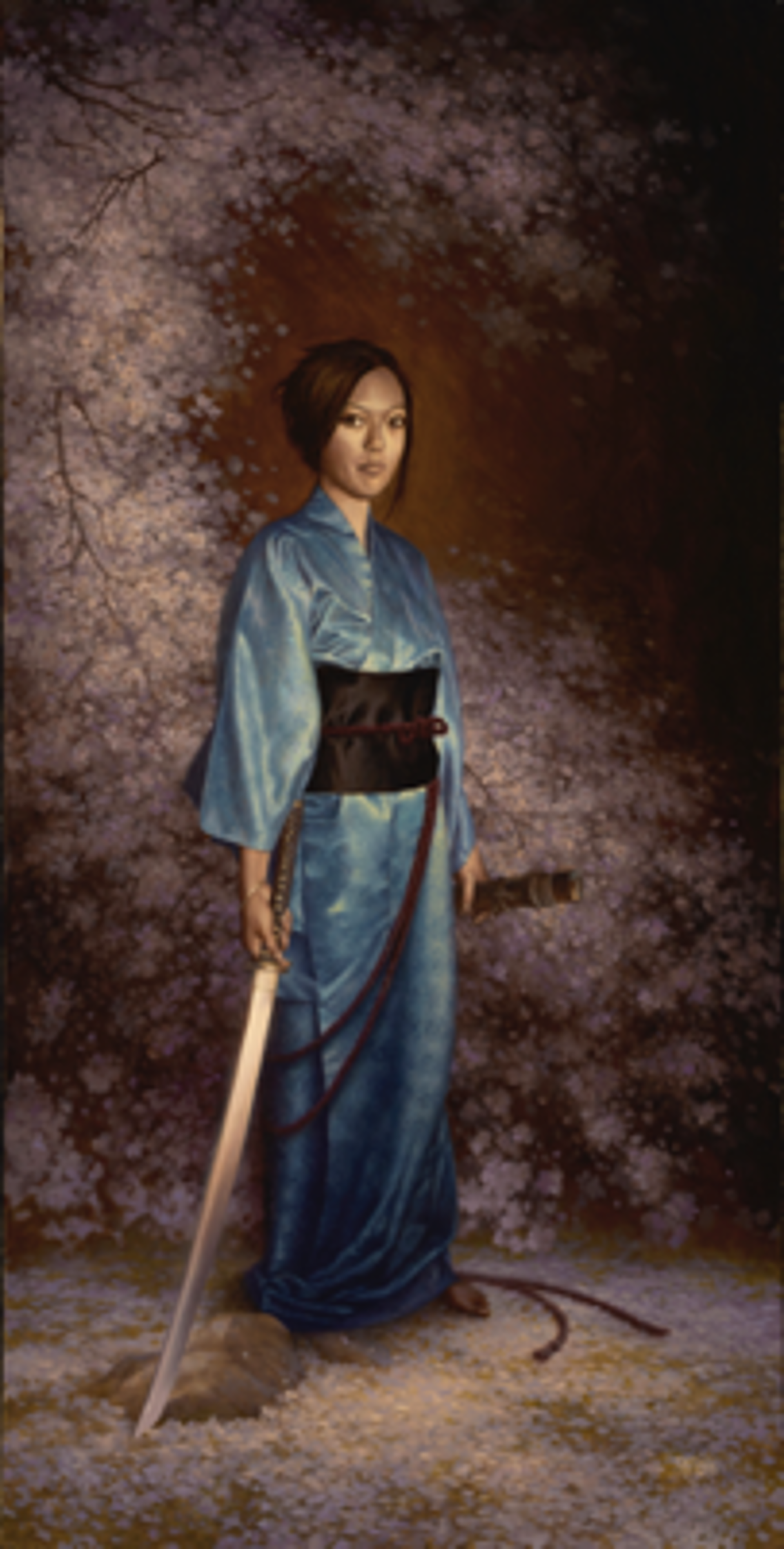 The Blue Kimono (AP Print) by Christophe Vacher