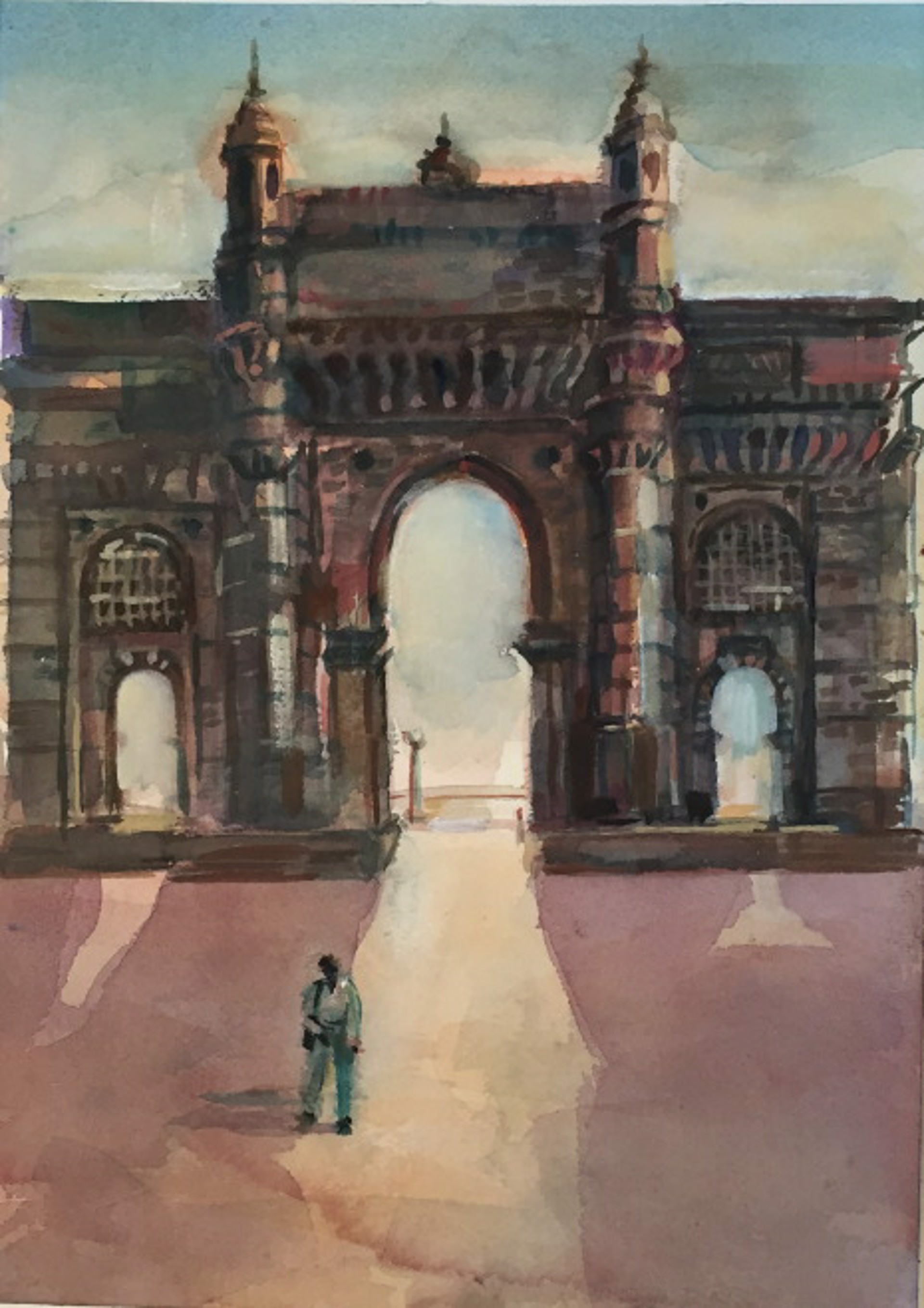 Untitled: India plaza by Elaine Badgley Arnoux